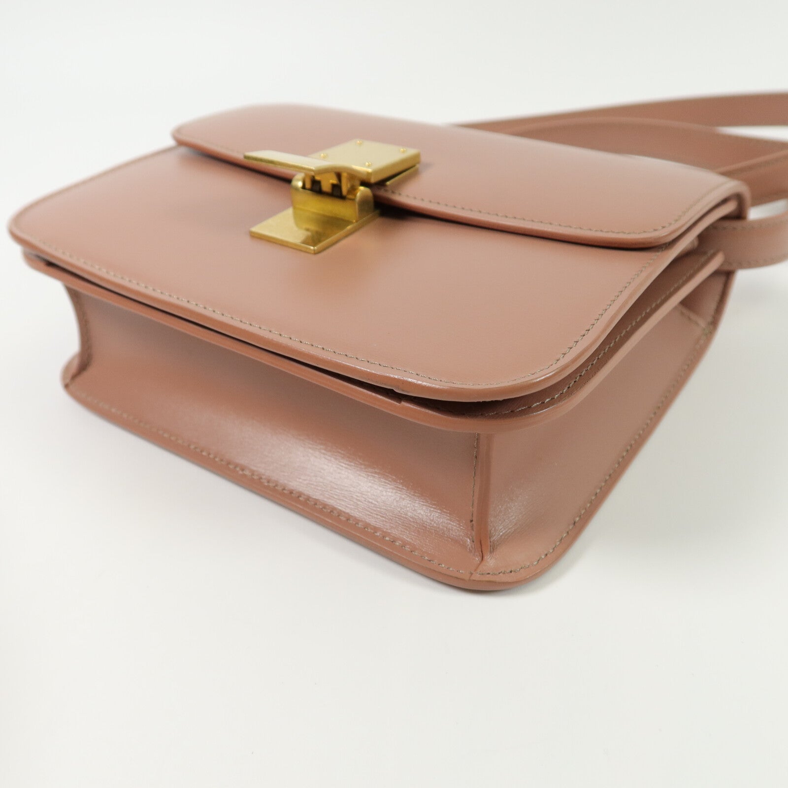 CELINE 牛皮皮革Mini Classic Box肩背袋