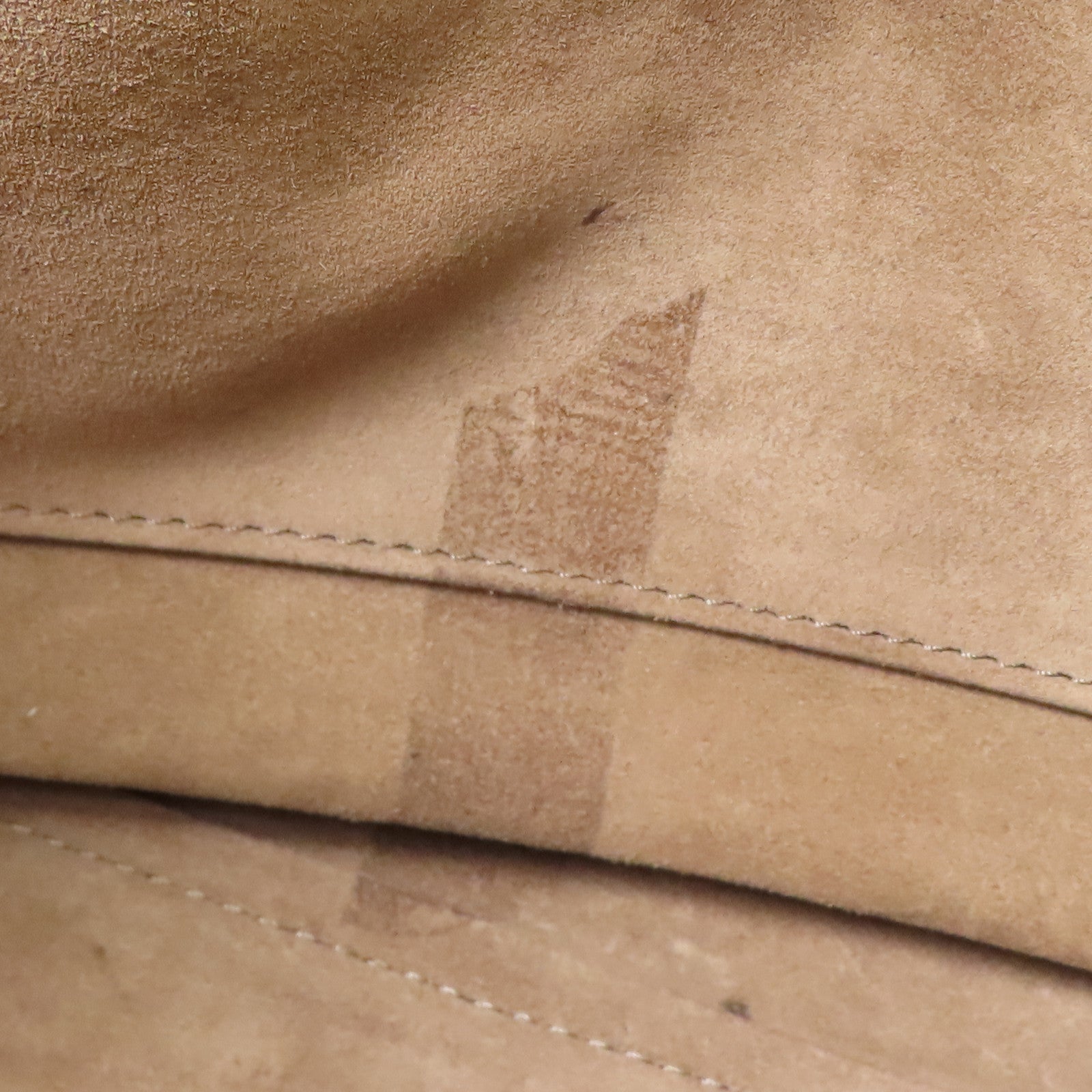 LOUIS VUITTON 牛皮皮革/羊絨Tote W PM金扣手挽袋