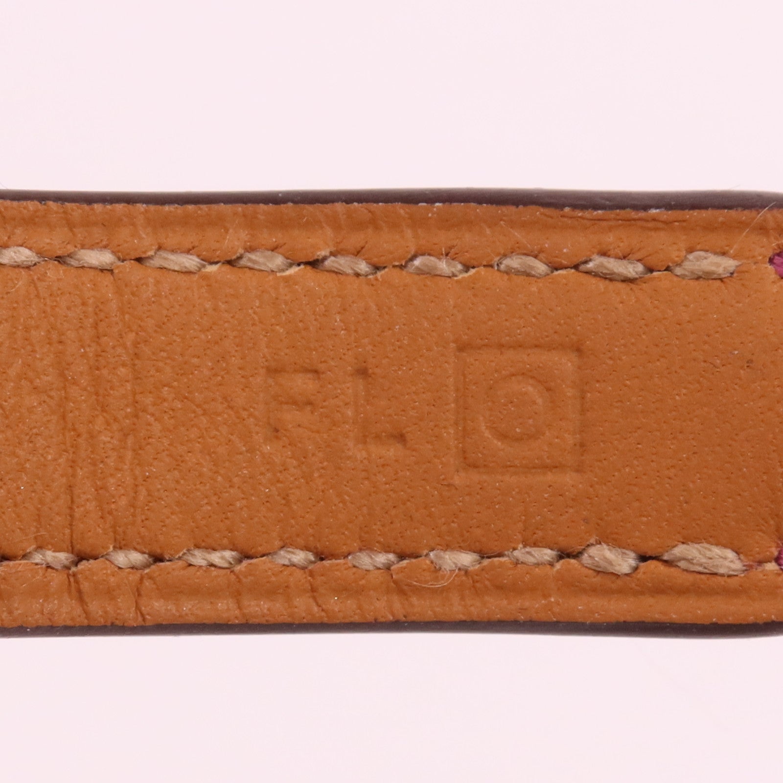 HERMES Swift皮革Rivale Double Tour Bracelet銀扣手帶Tosca