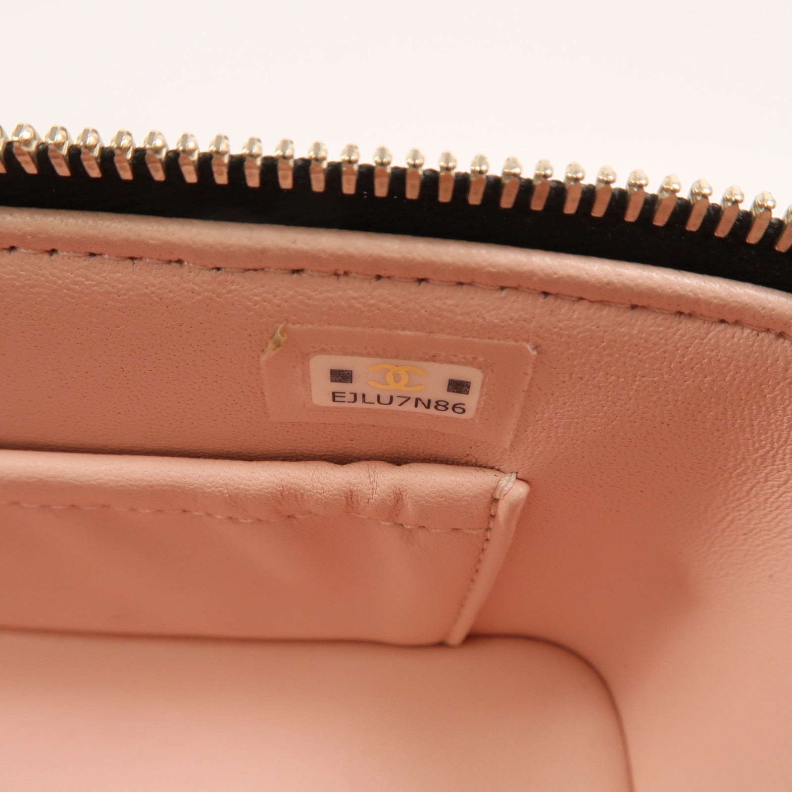 CHANEL 羊皮皮革Vanity Case鏈帶肩背袋