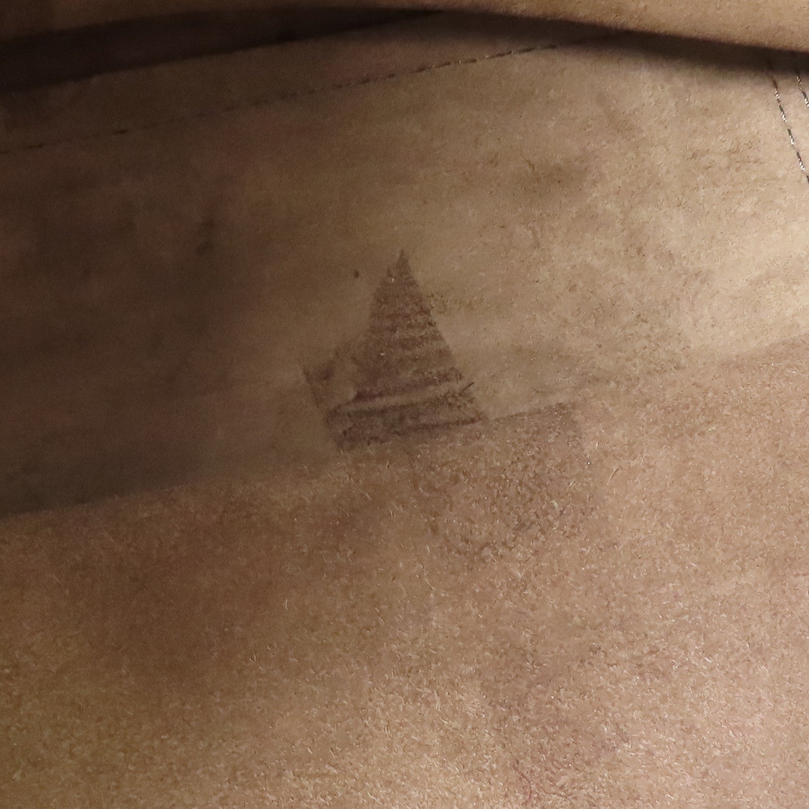 LOUIS VUITTON 牛皮皮革/羊絨Tote W PM金扣手挽袋