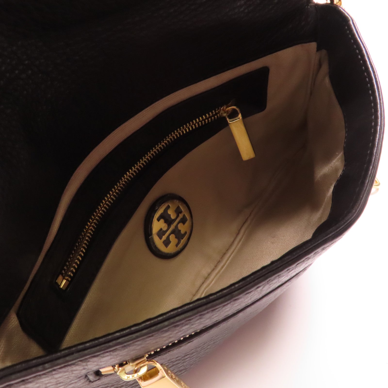 Tory Burch 牛皮皮革Shoulder Bag金扣鏈帶肩背袋