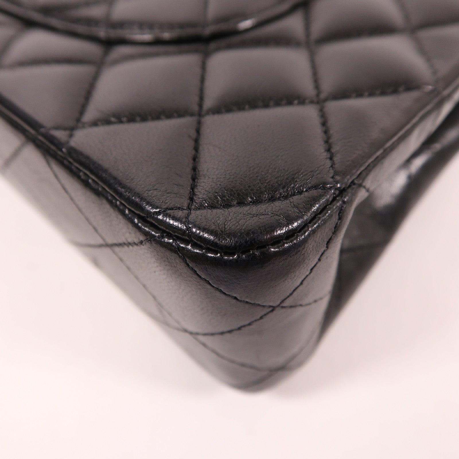 CHANEL 羊皮皮革Classic 25銀扣鏈帶肩背袋