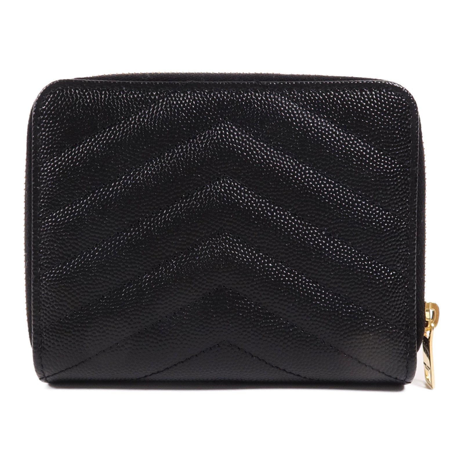 SAINT LAURENT 牛皮皮革Cassandre Matelasse Wallet金扣錢包