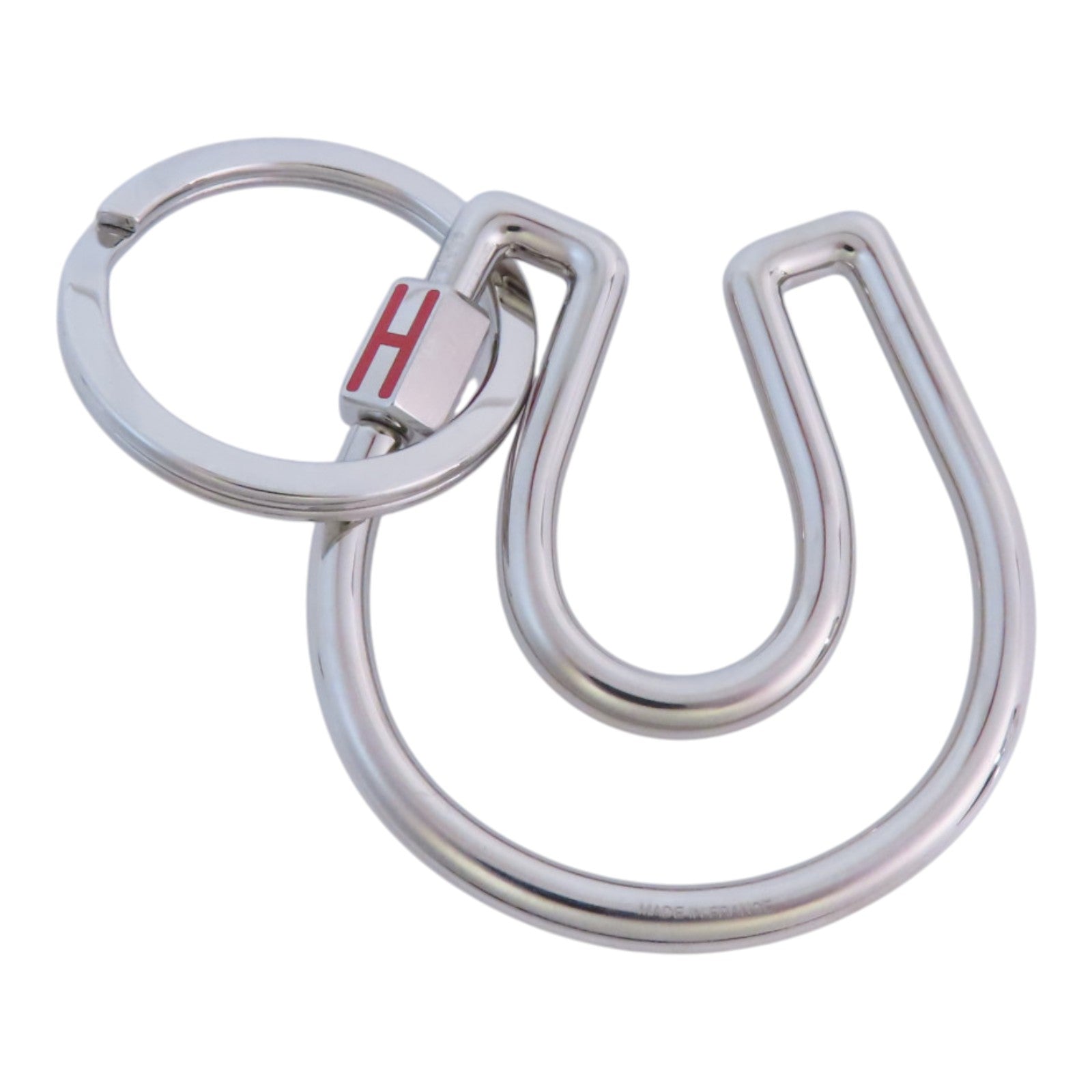 HERMES 金屬Fer A Cheval Key Ring銀扣鎖匙扣