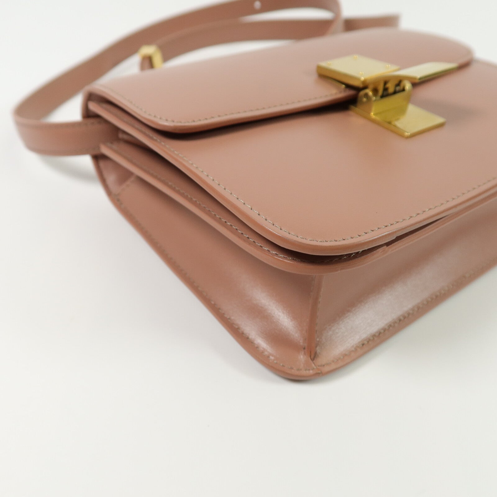 CELINE 牛皮皮革Mini Classic Box肩背袋