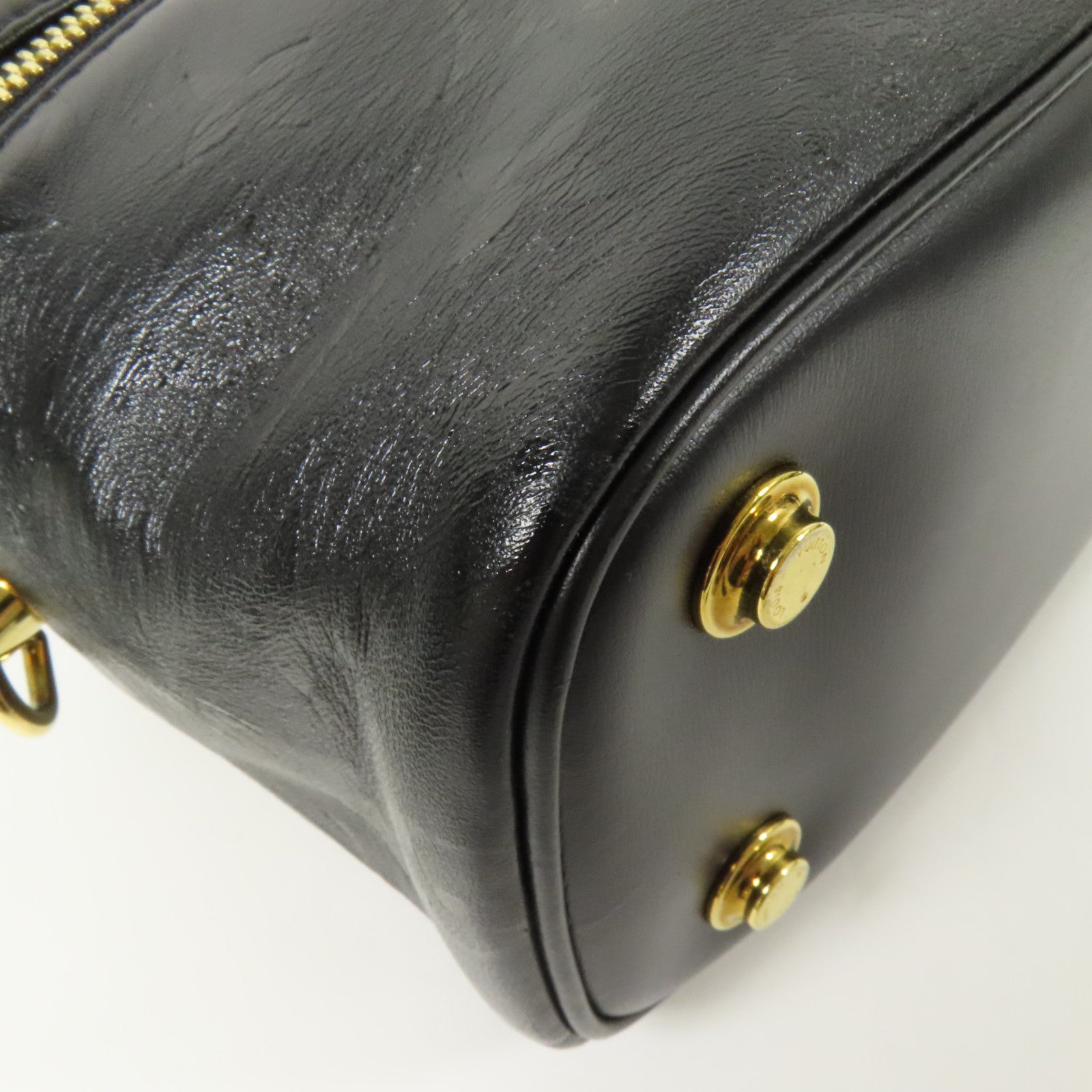 LOUIS VUITTON Monogram Ink Vanity PM金扣鏈帶手挽肩背兩用袋