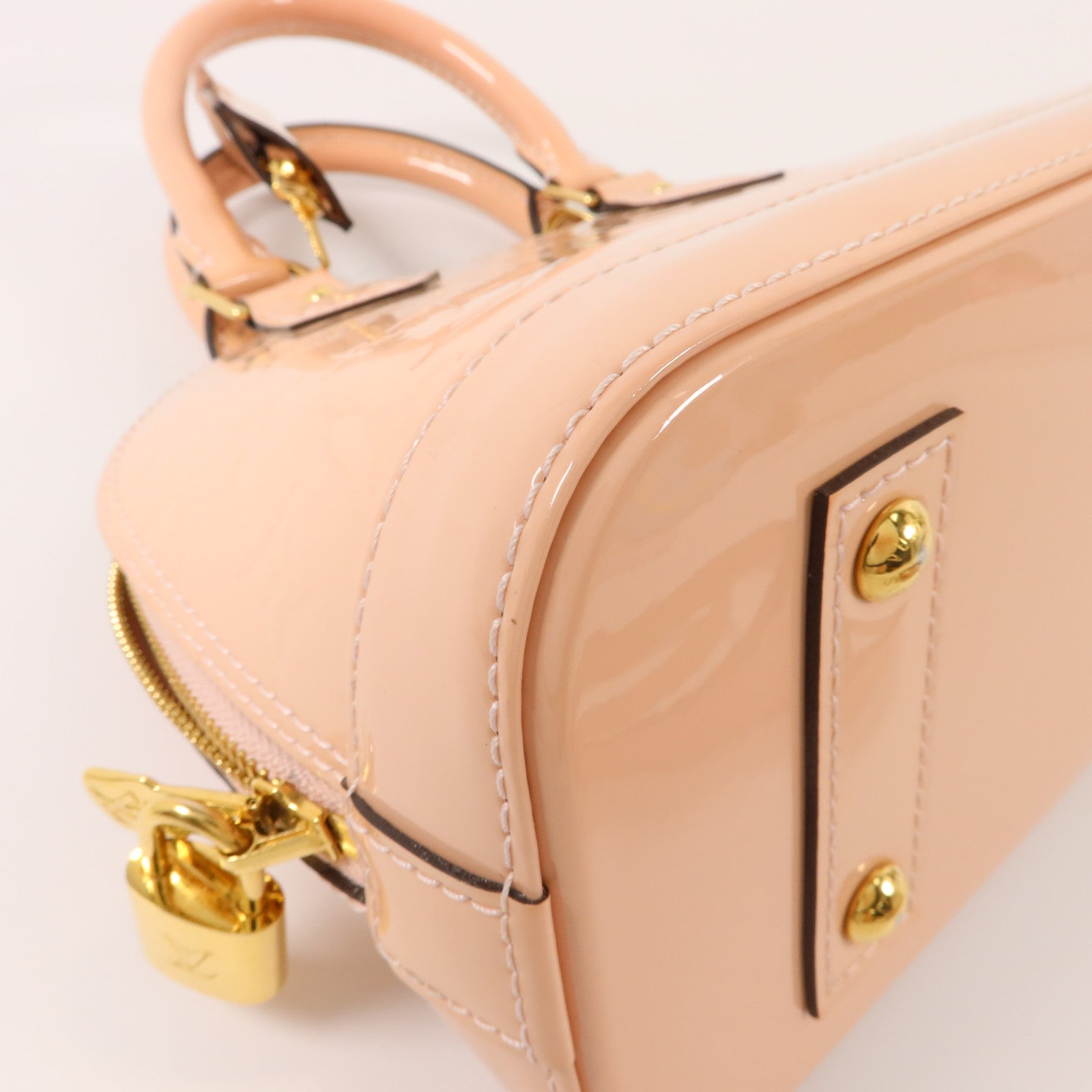 LOUIS VUITTON Monogram Vernis Alma BB手挽肩背兩用袋