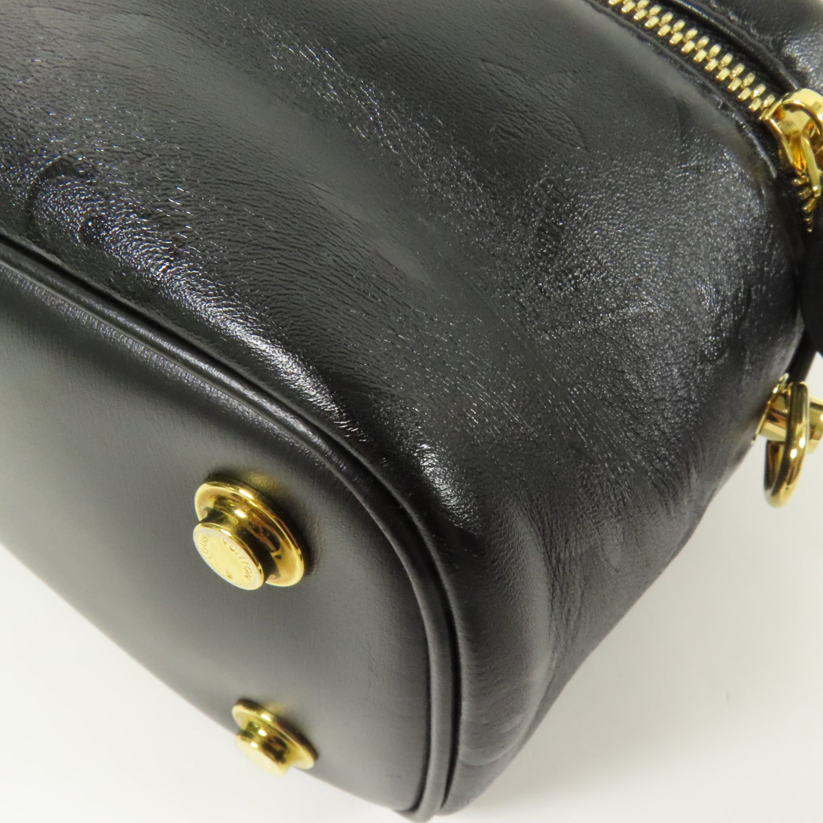 LOUIS VUITTON Monogram Ink Vanity PM金扣鏈帶手挽肩背兩用袋