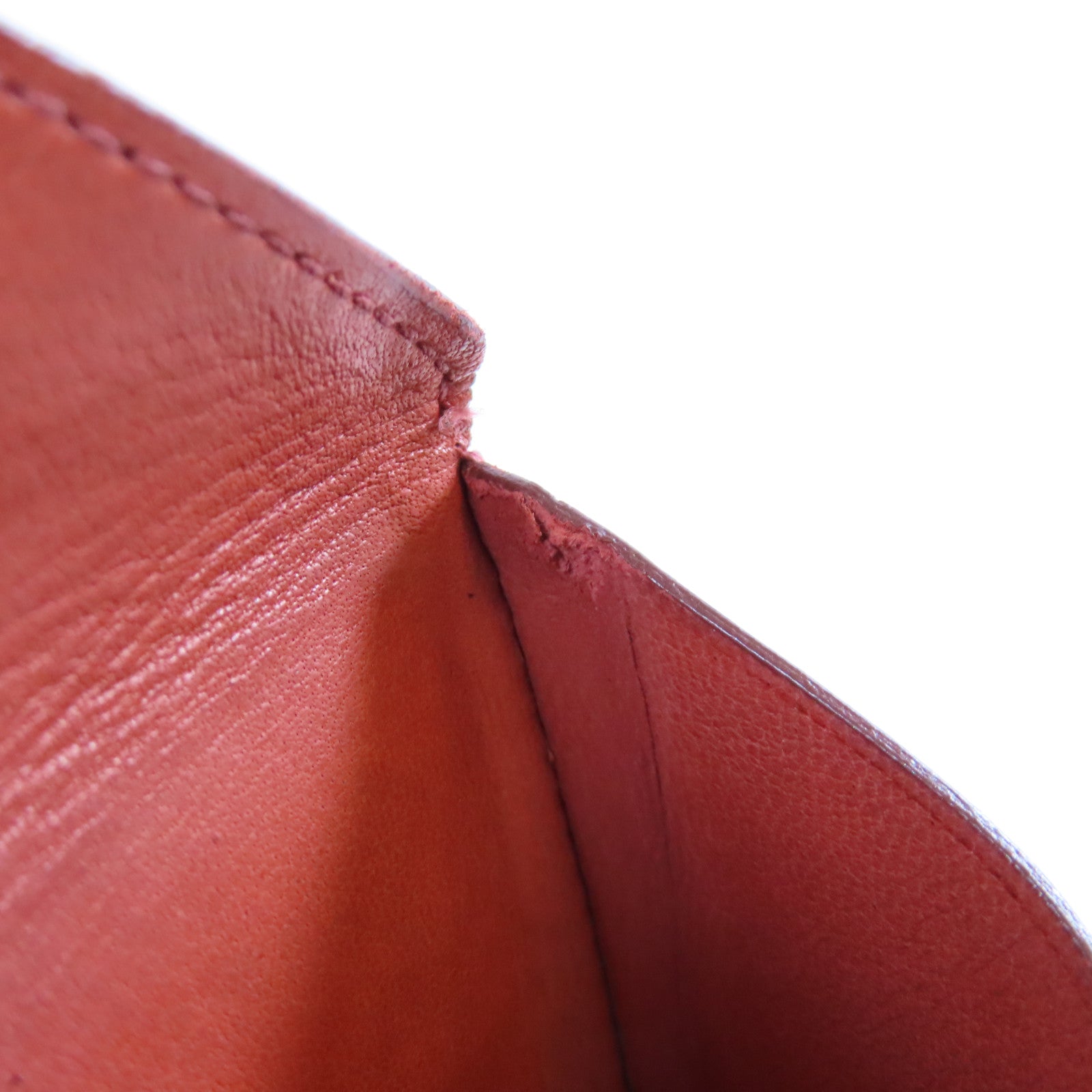 HERMES 【激減優惠】Epsom皮革Card Case卡片套橙色