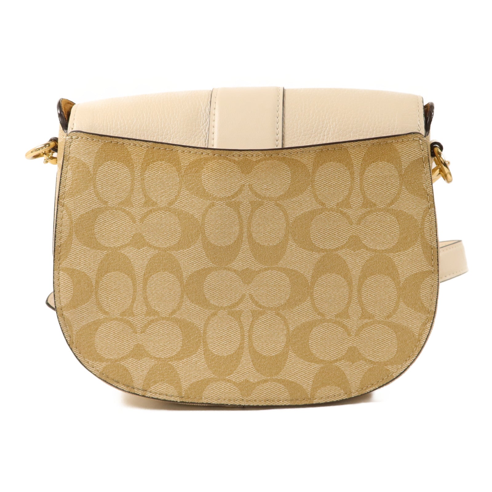 COACH 牛皮皮革Shoulder Bag金扣肩背袋