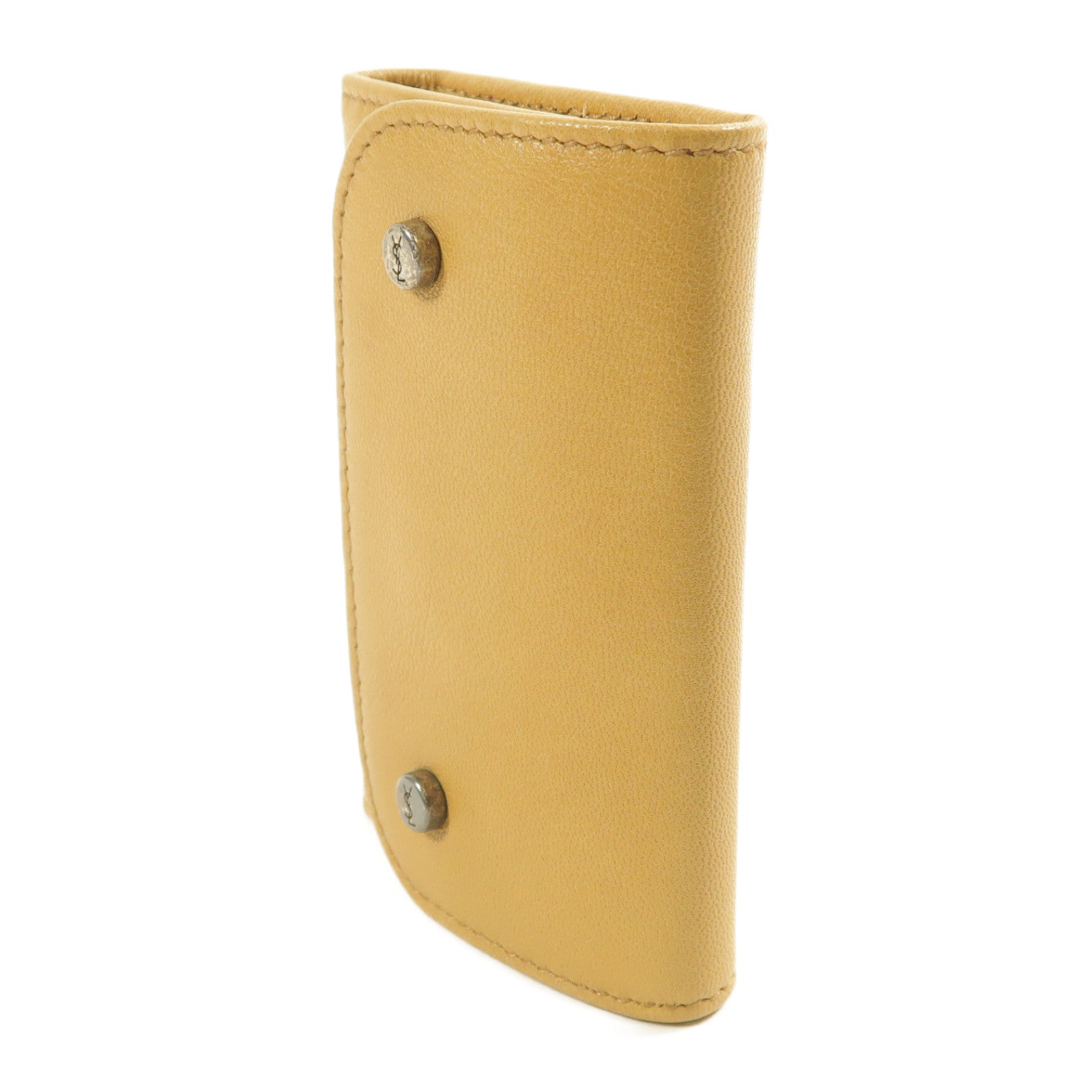 SAINT LAURENT 牛皮皮革Key Case銀扣鎖匙包