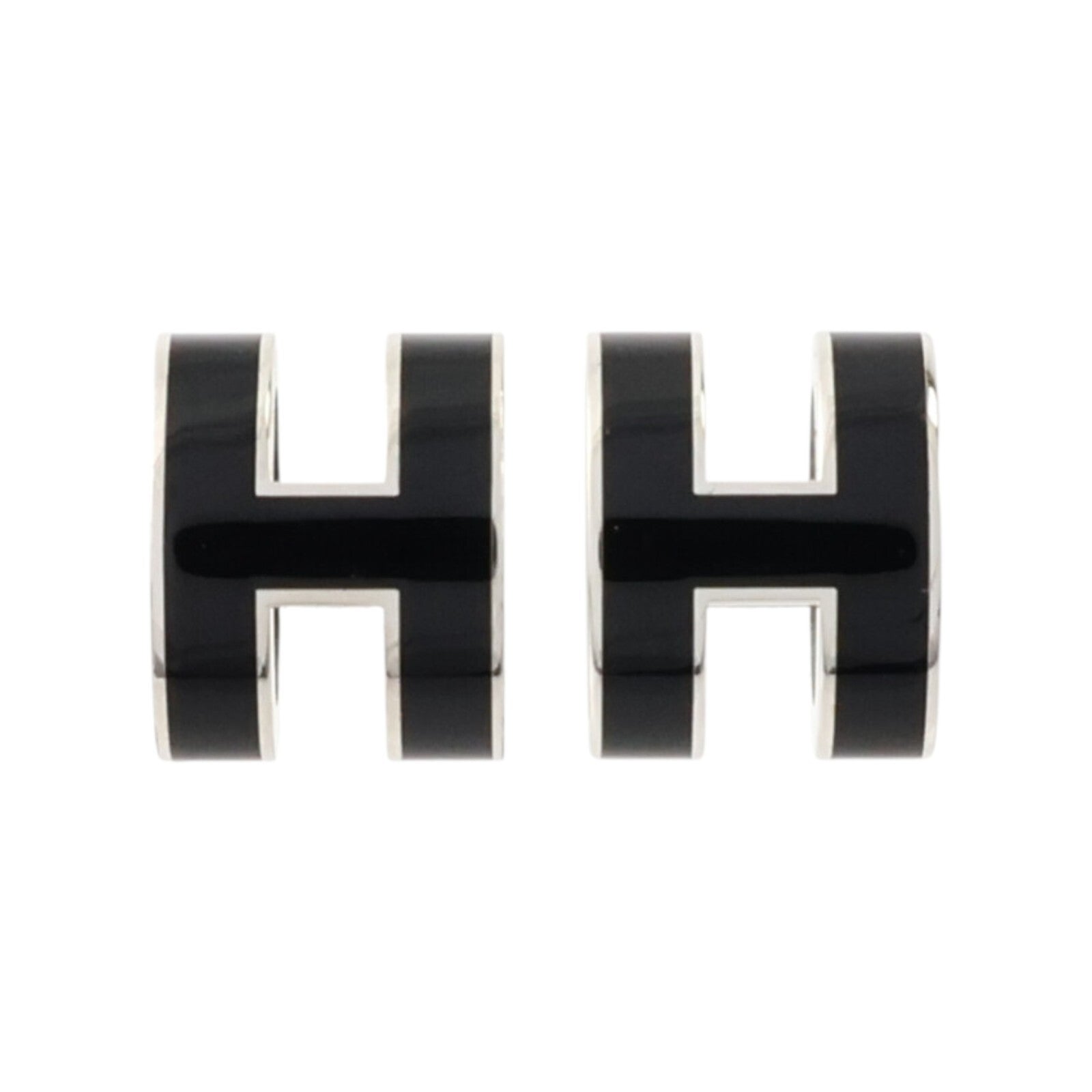 HERMES 金屬/琺瑯Pop H Earrings耳環
