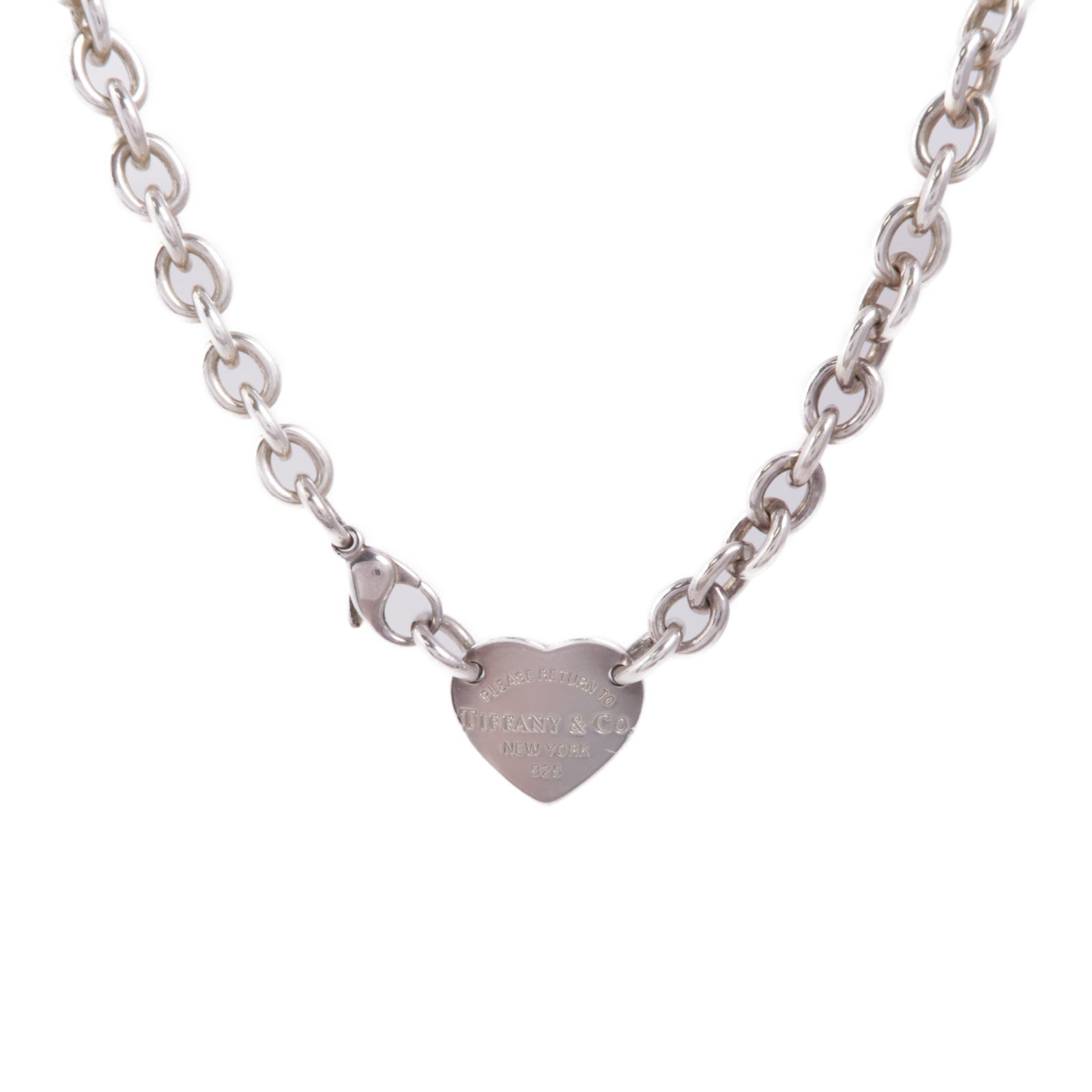 TIFFANY＆CO 925純銀Return To Tiffany Necklace項鍊