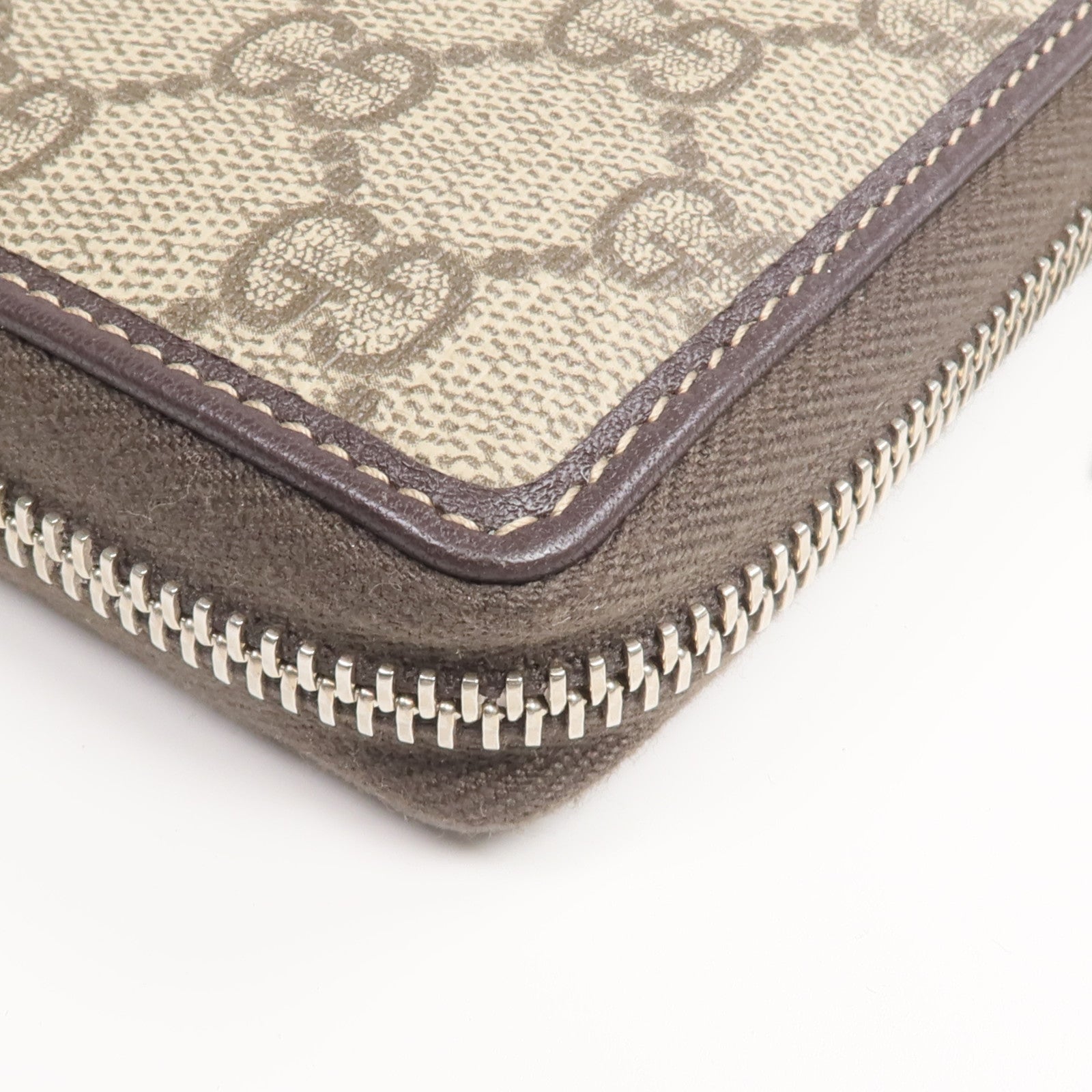 GUCCI 塗層帆布Long Wallet銀扣長錢包