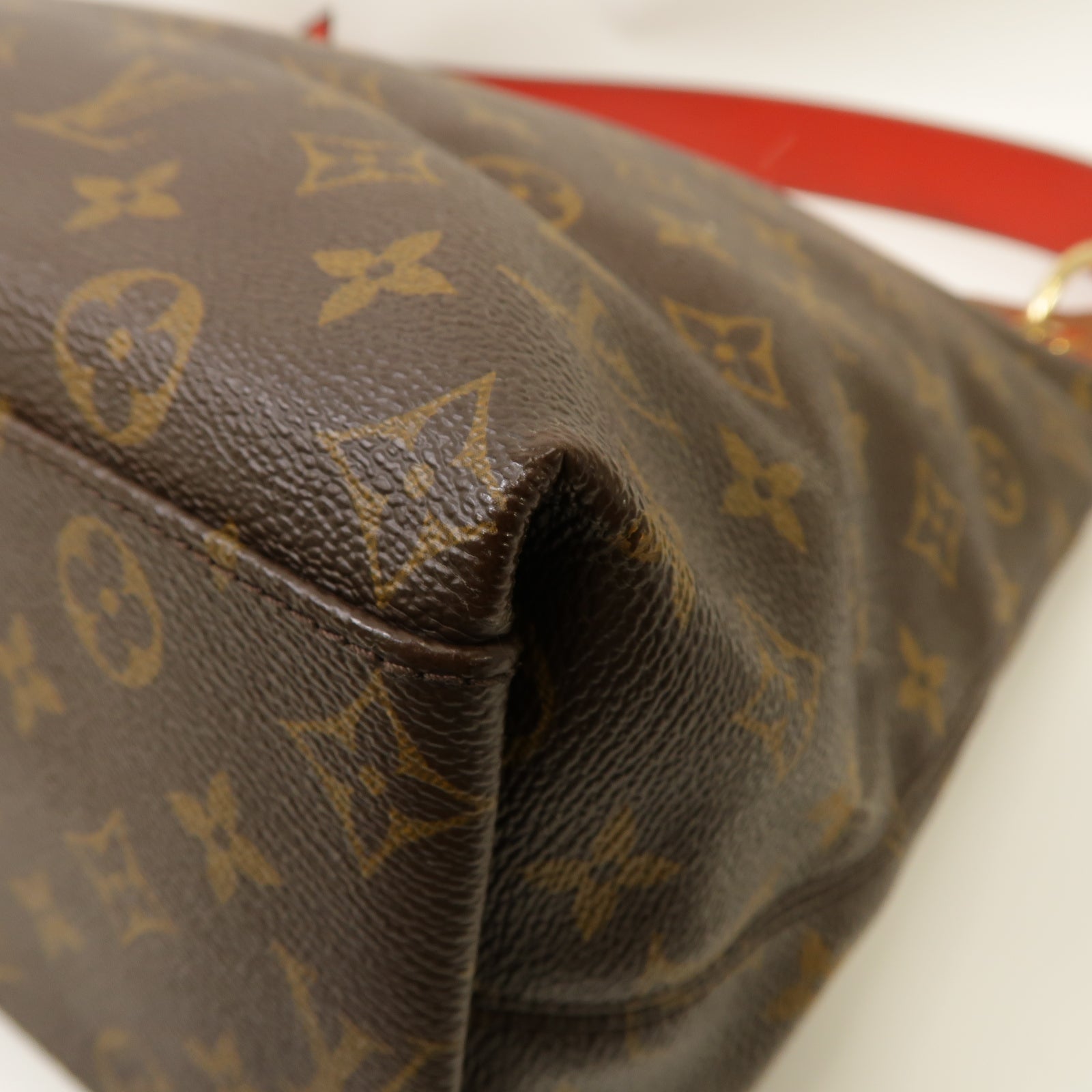 LOUIS VUITTON 【激減優惠】Monogram Tuileries Hobo金扣肩背袋啡色