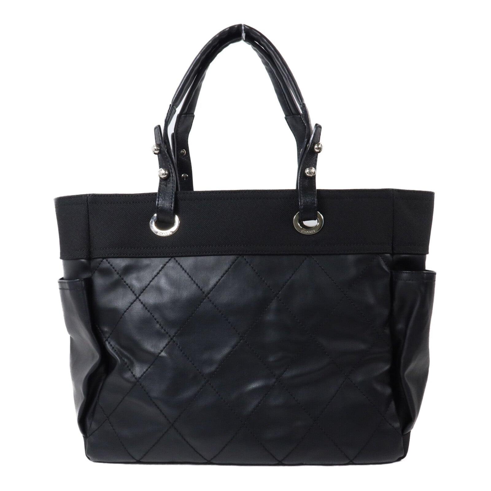 CHANEL 塗層帆布Paris Biarritz手挽袋