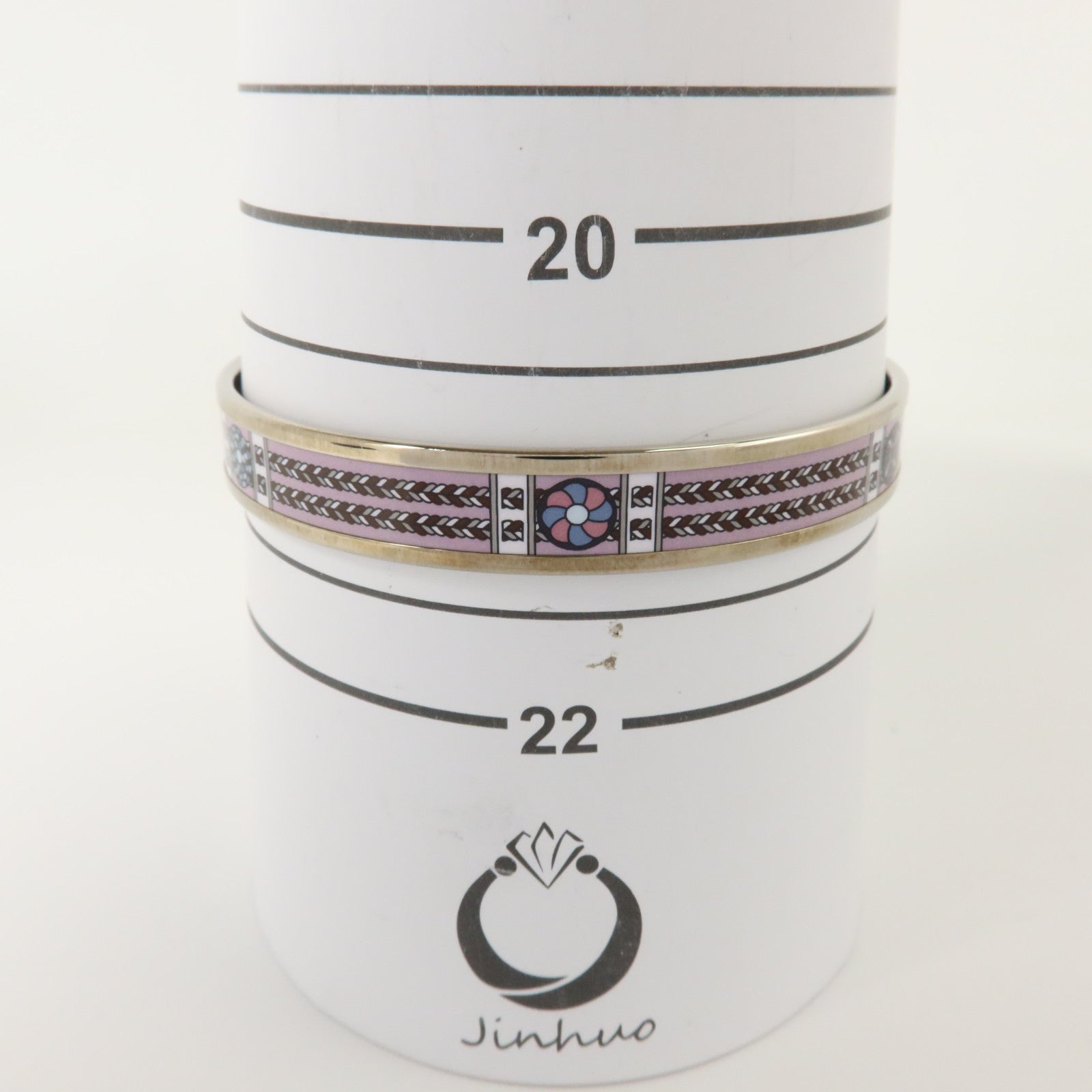HERMES 金屬/琺瑯Narrow Enamel Bangle手鐲
