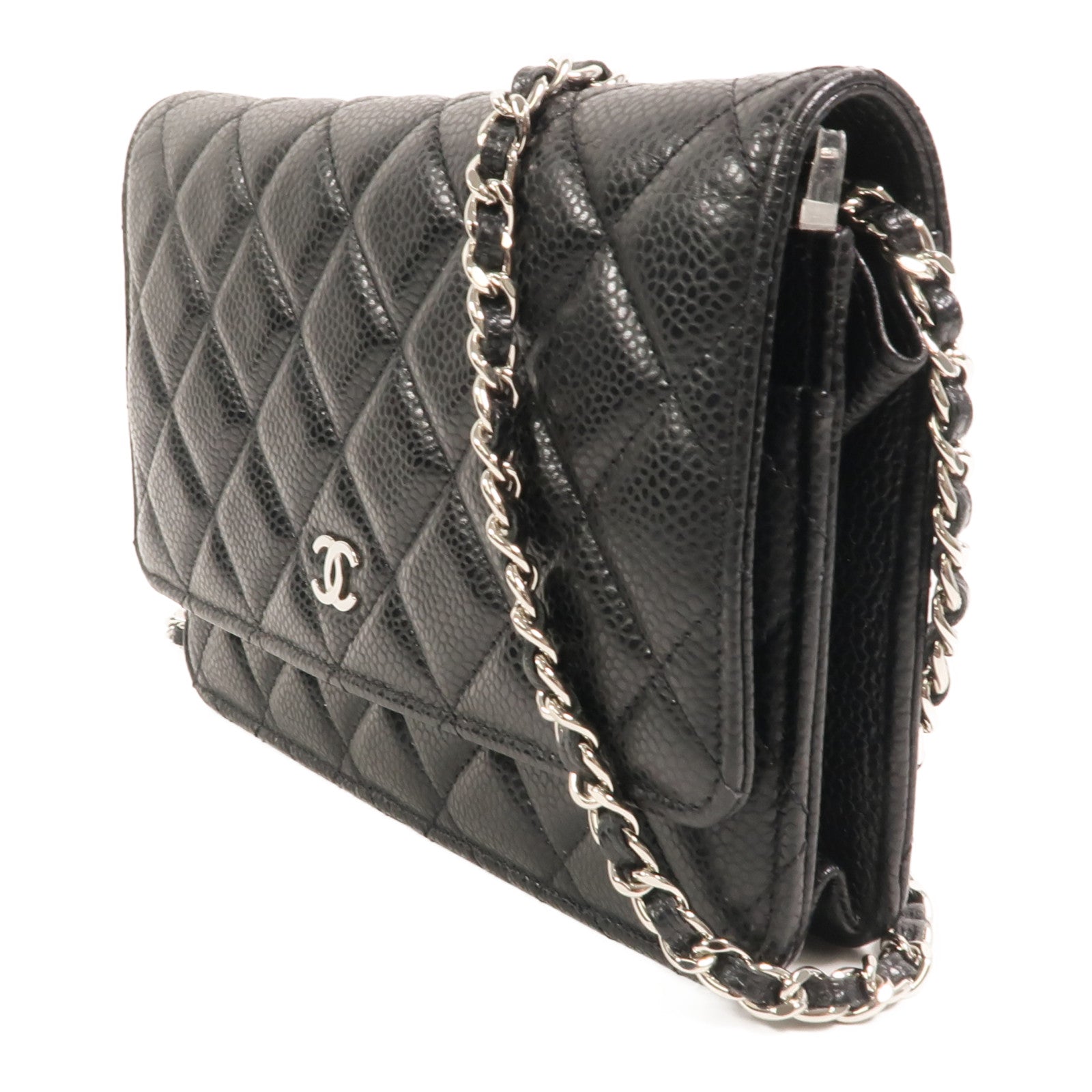 CHANEL 牛皮皮革WOC Wallet On Chain鏈帶肩背袋