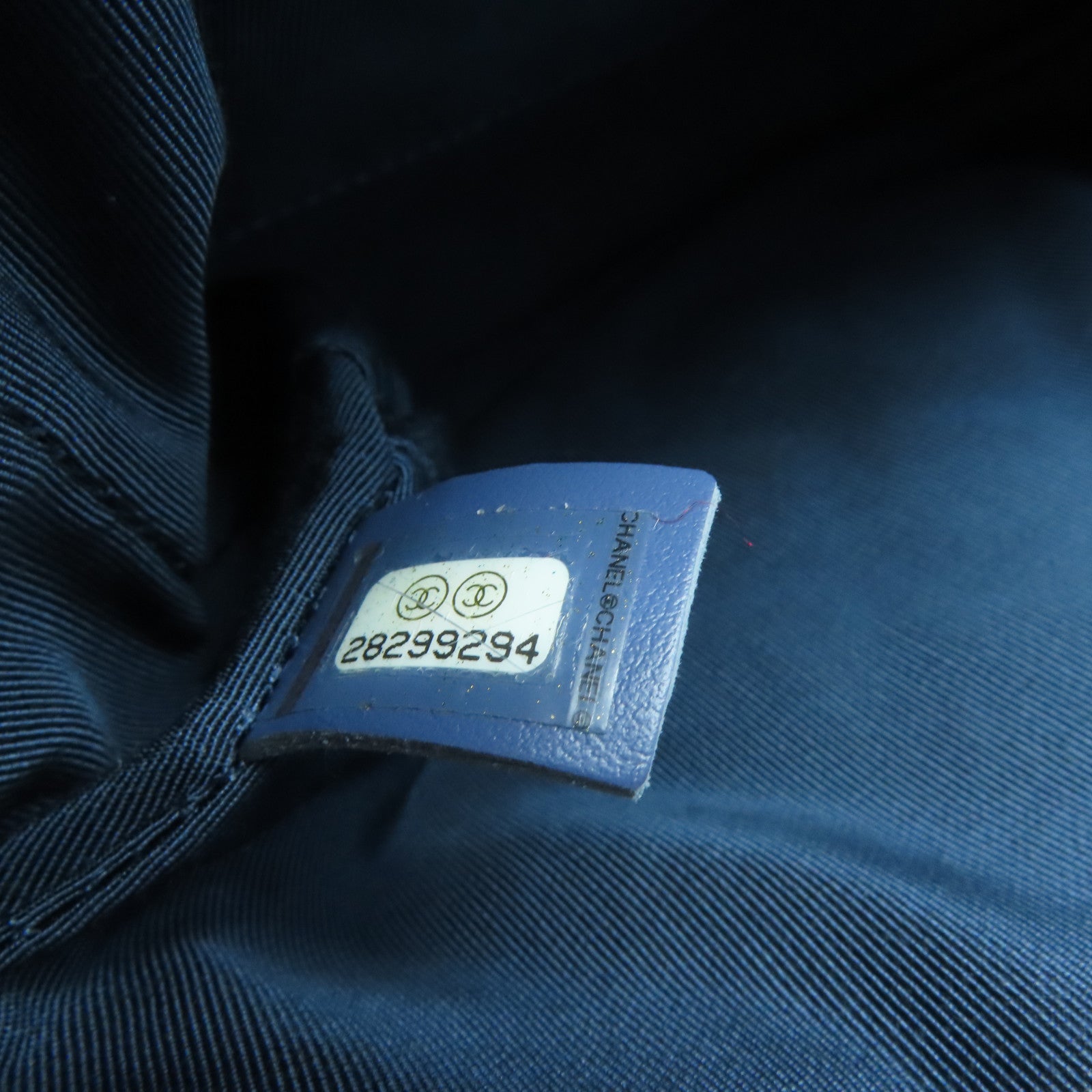 CHANEL 【激減優惠】菱格牛皮皮革Waist Bag金扣腰包藍色