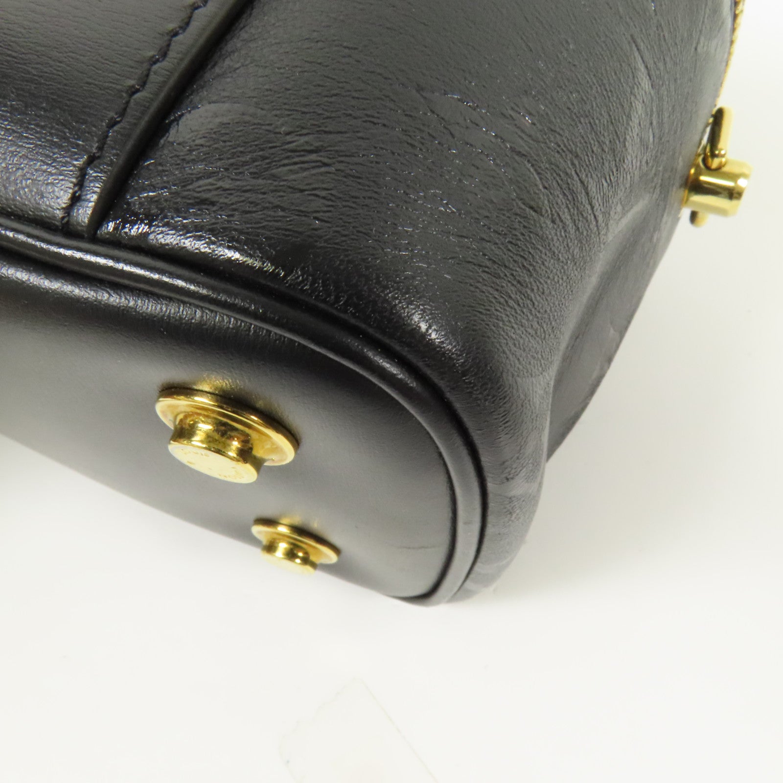 LOUIS VUITTON Monogram Ink Vanity PM金扣鏈帶手挽肩背兩用袋