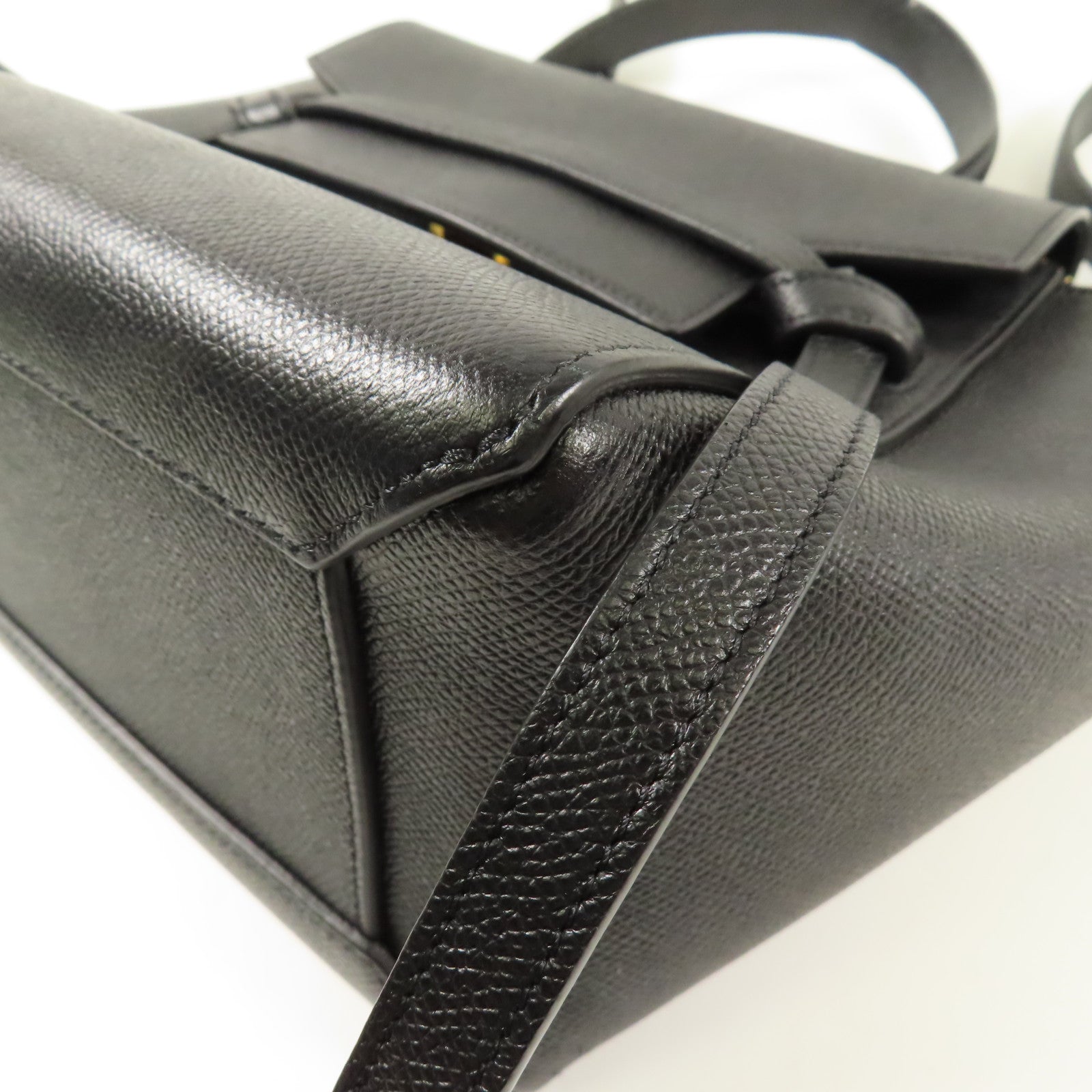 CELINE 牛皮皮革Mirco Belt Bag金扣手挽肩背兩用袋