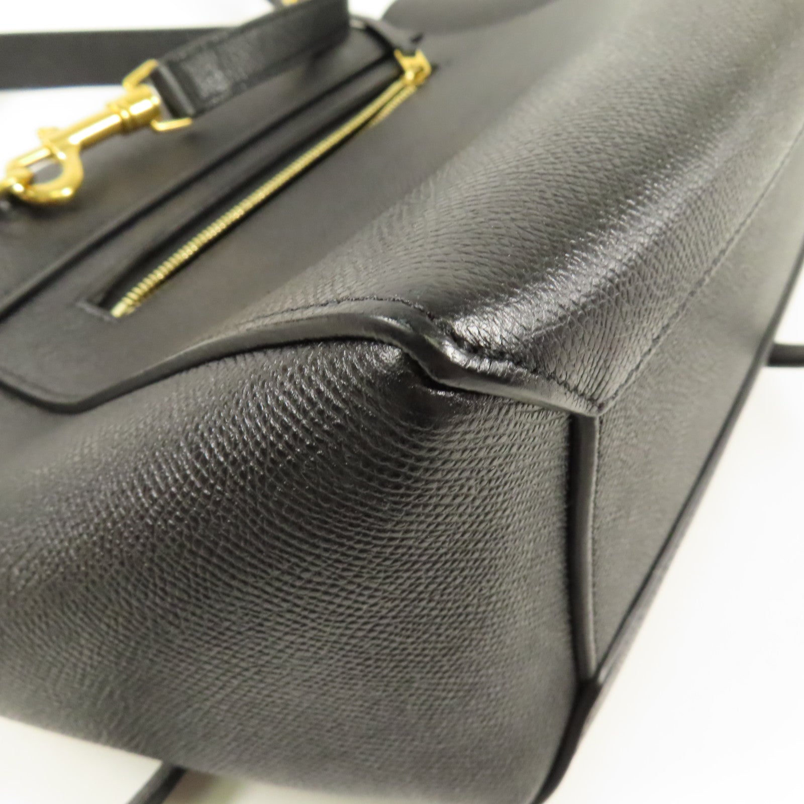 CELINE 牛皮皮革Mirco Belt Bag金扣手挽肩背兩用袋