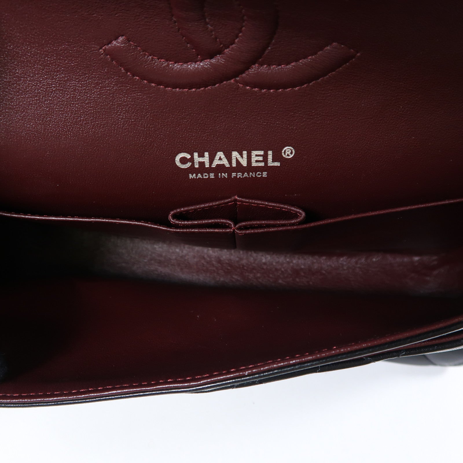 CHANEL CC SHW Classic 25 Chain Shoulder Bag A01112 Lambskin Leather Black