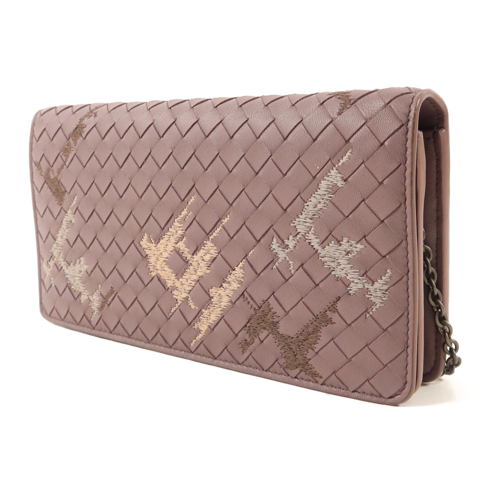 BOTTEGA VENETA 羊皮皮革Wallet On Chain鏈帶肩背袋