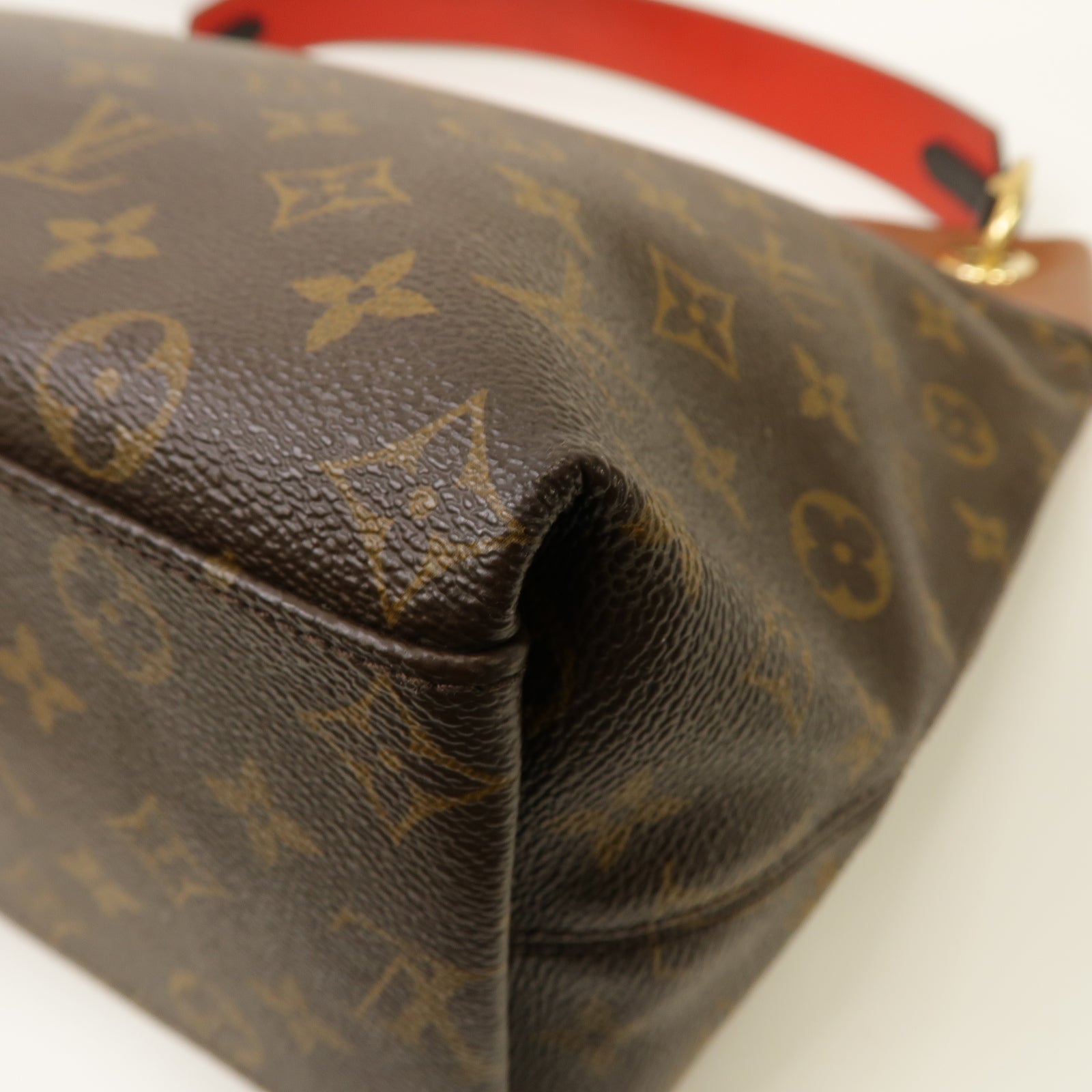 LOUIS VUITTON 【激減優惠】Monogram Tuileries Hobo金扣肩背袋啡色