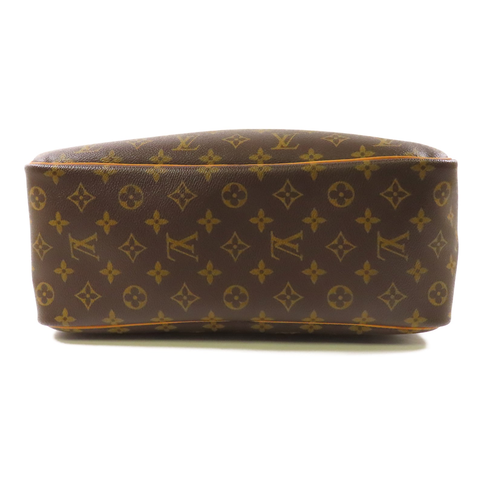 LOUIS VUITTON【激減優惠】 Monogram Deauville金扣手挽袋棕色