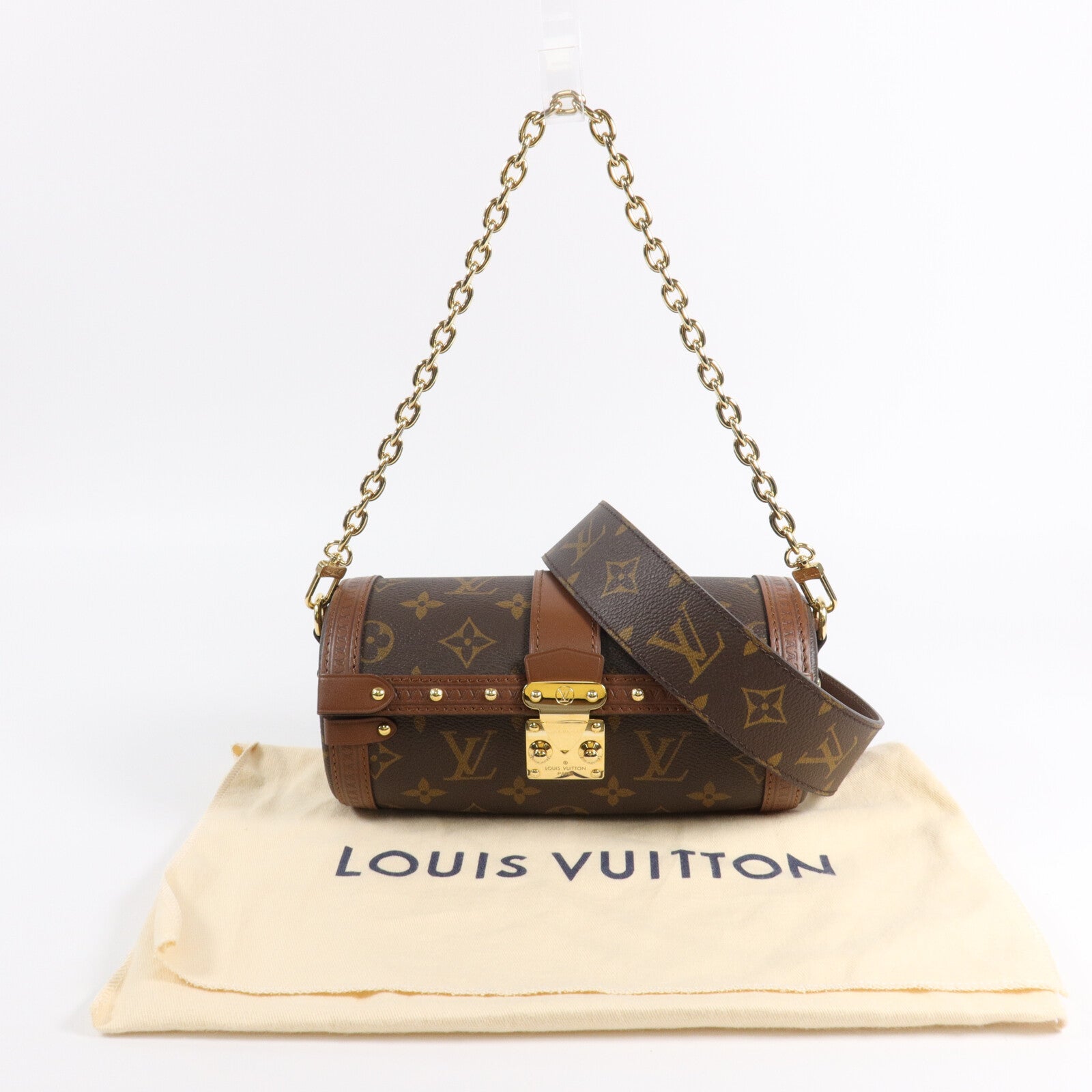 LOUIS VUITTON Monogram Papillon Trunk手挽肩背兩用袋
