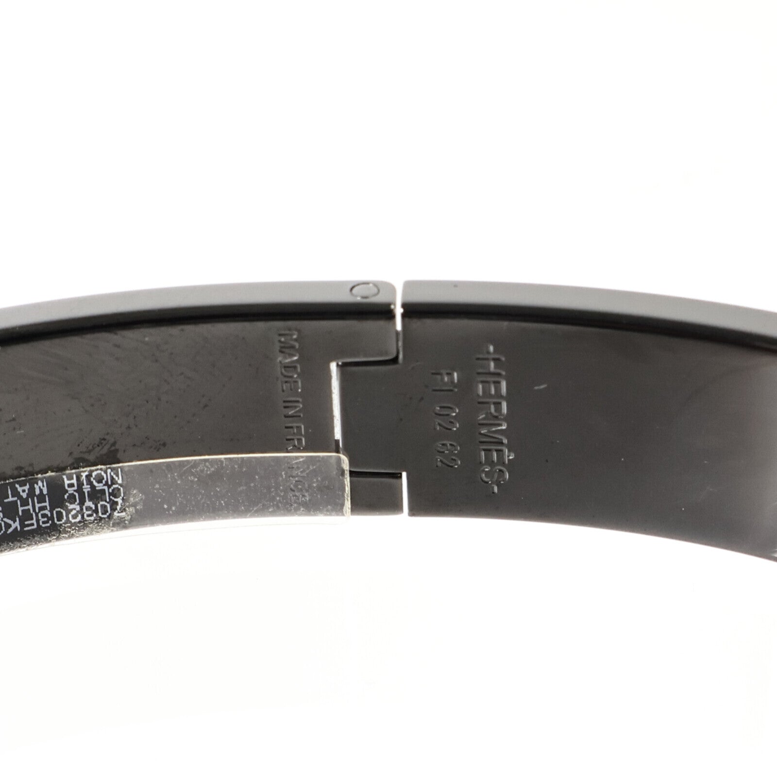 HERMES 金屬/琺瑯Clic HH So Black Bracelet手鏈