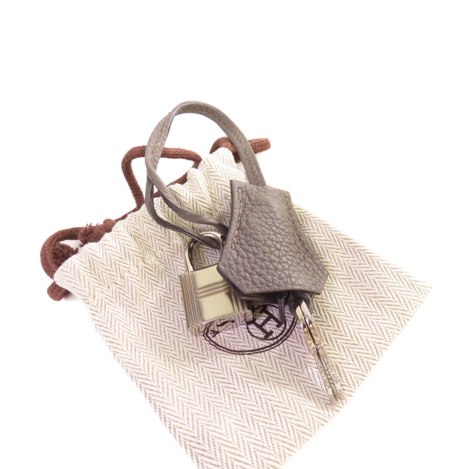 HERMES Togo皮革Kelly 28銀扣手挽肩背兩用袋Gris Etain錫器灰色