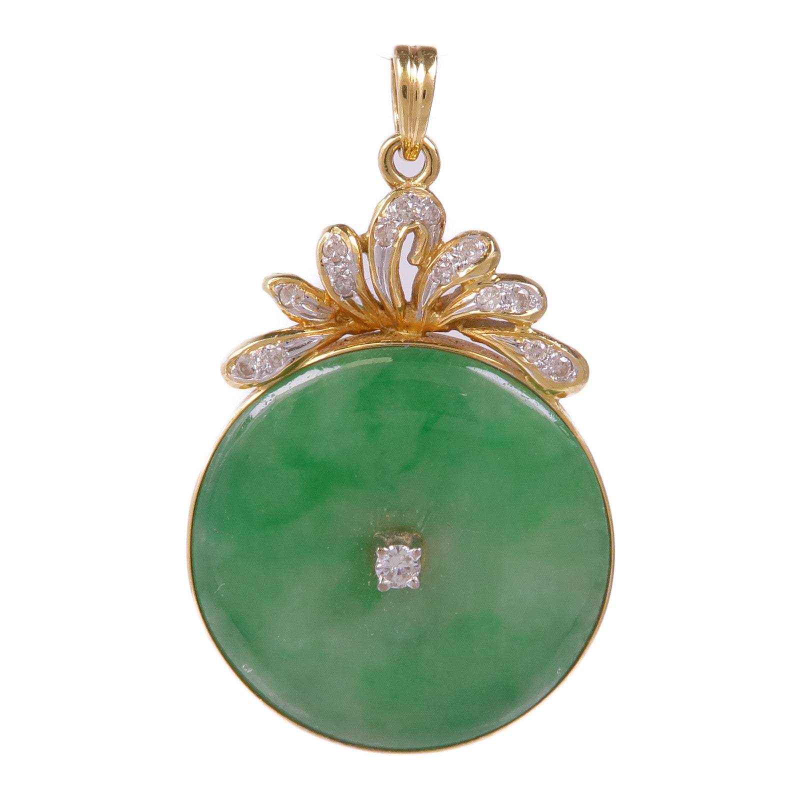 JEWELRY 18K黃金Jade Pendant翡翠吊墜