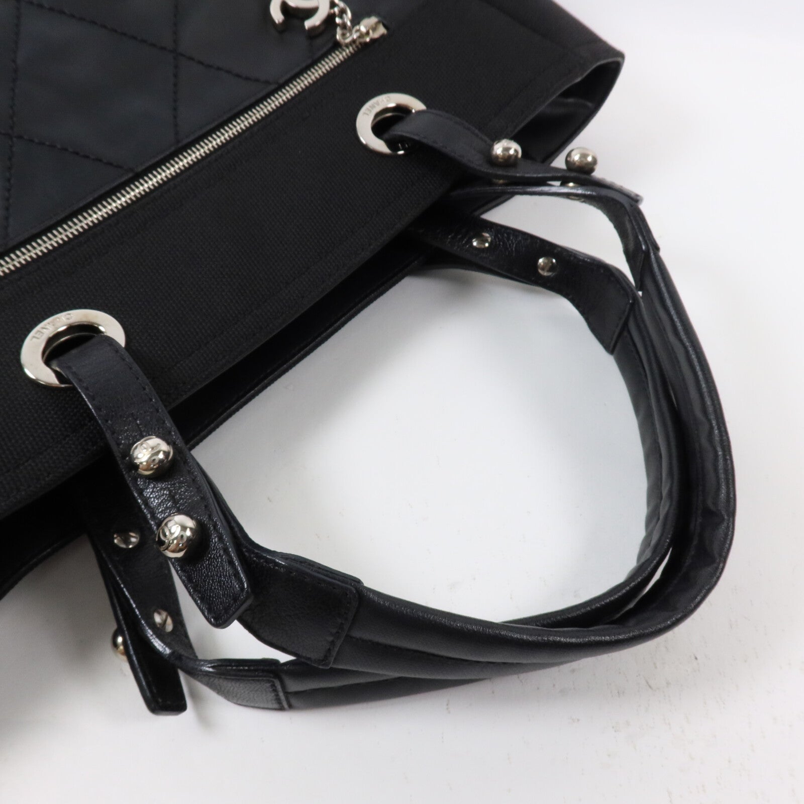 CHANEL 塗層帆布Paris Biarritz手挽袋