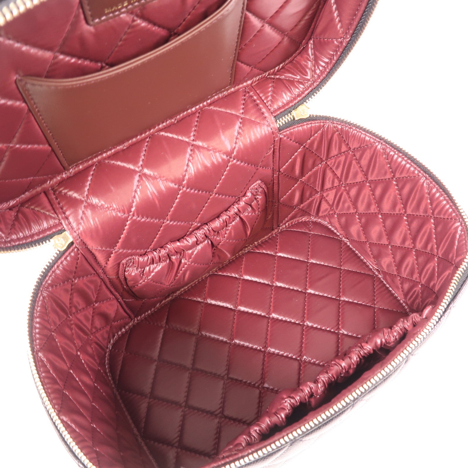 CHANEL 牛皮皮革Vanity Bag金扣手挽袋