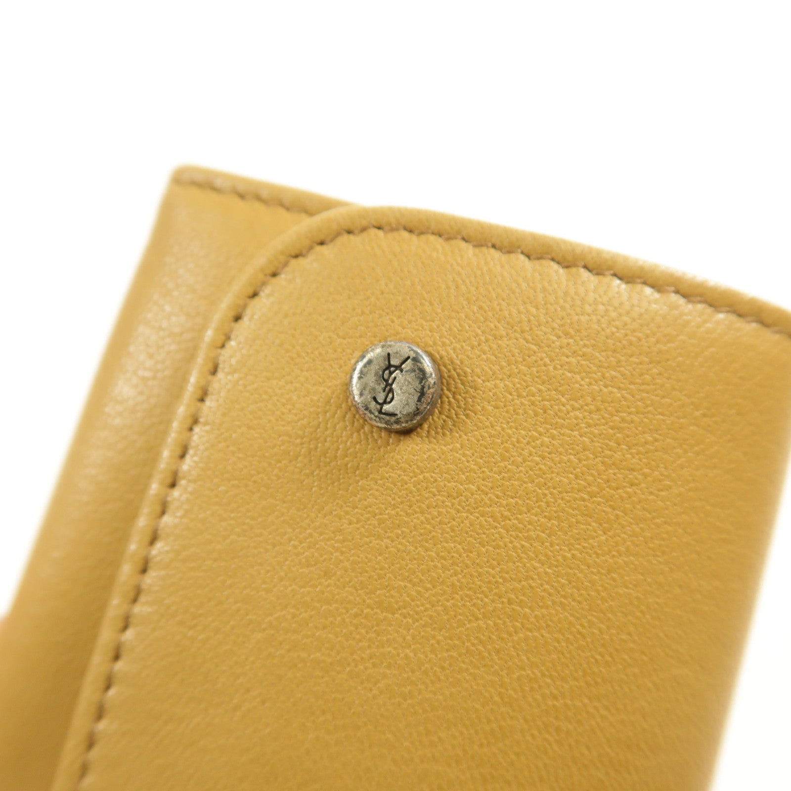 SAINT LAURENT 牛皮皮革Key Case銀扣鎖匙包