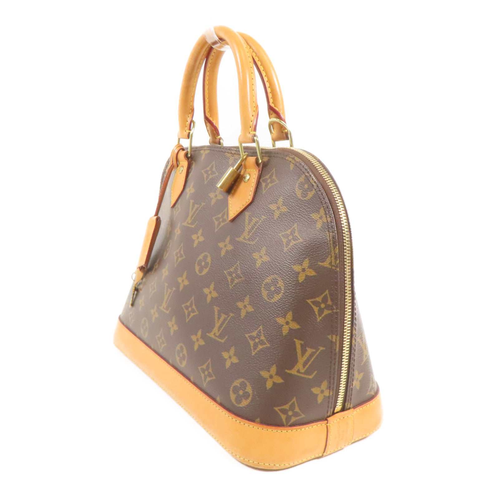 LOUIS VUITTON LV GHW Alma Handbag M51130 Monogram Brown
