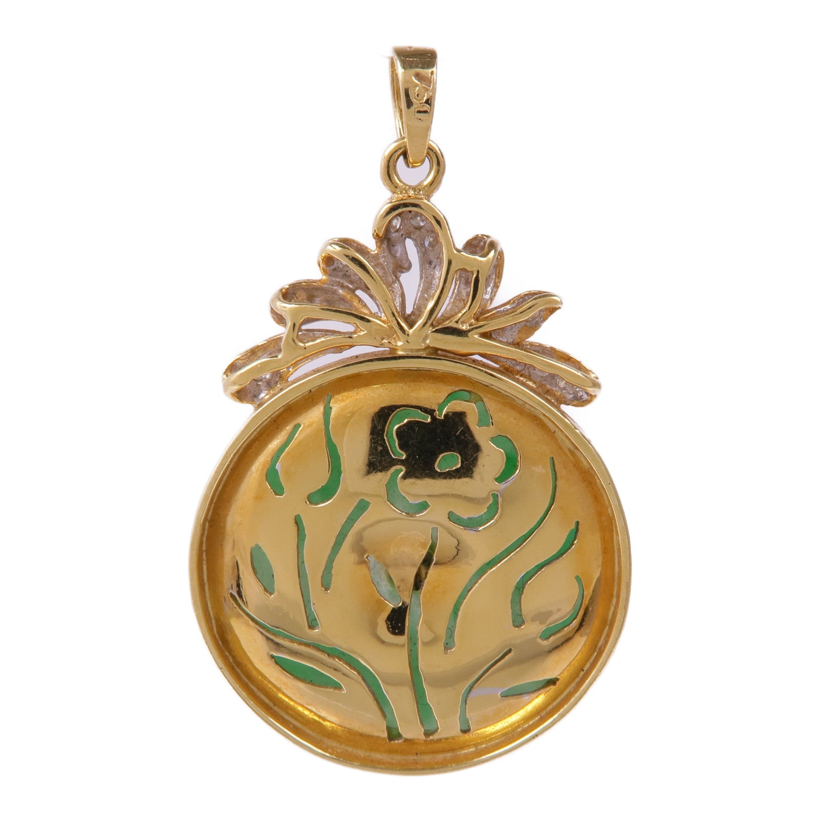 JEWELRY 18K黃金Jade Pendant翡翠吊墜