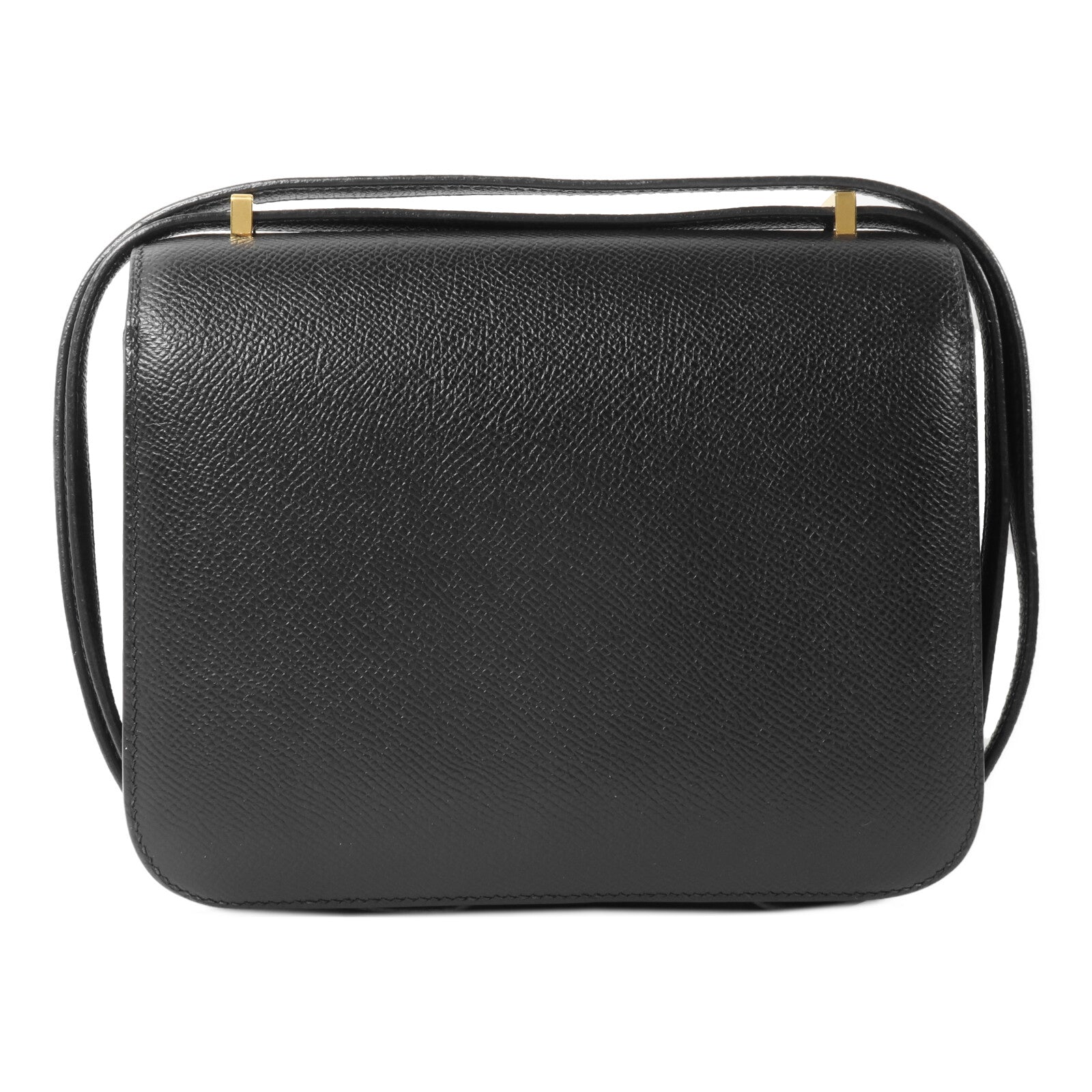 HERMES Epsom皮革Constance Mini肩背袋Noir