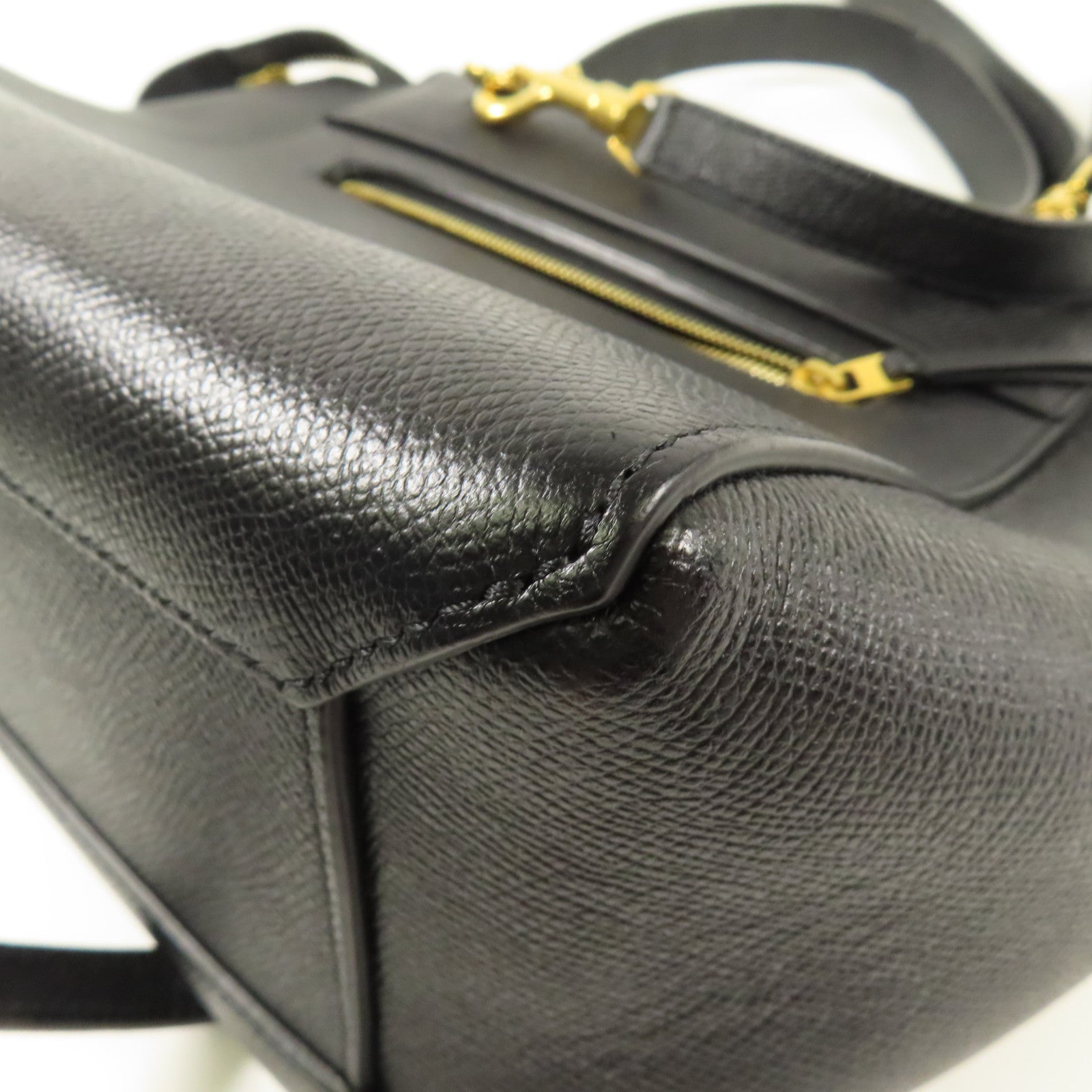 CELINE 牛皮皮革Mirco Belt Bag金扣手挽肩背兩用袋