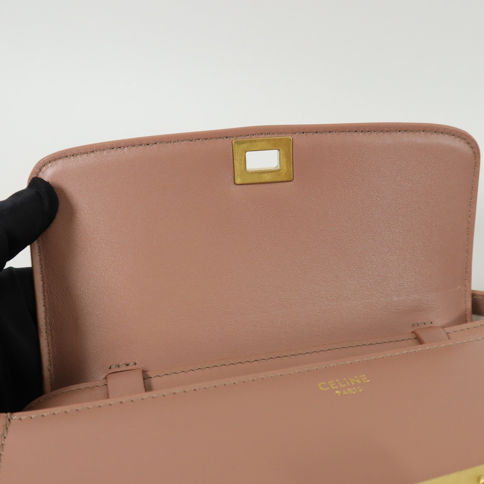 CELINE 牛皮皮革Mini Classic Box肩背袋