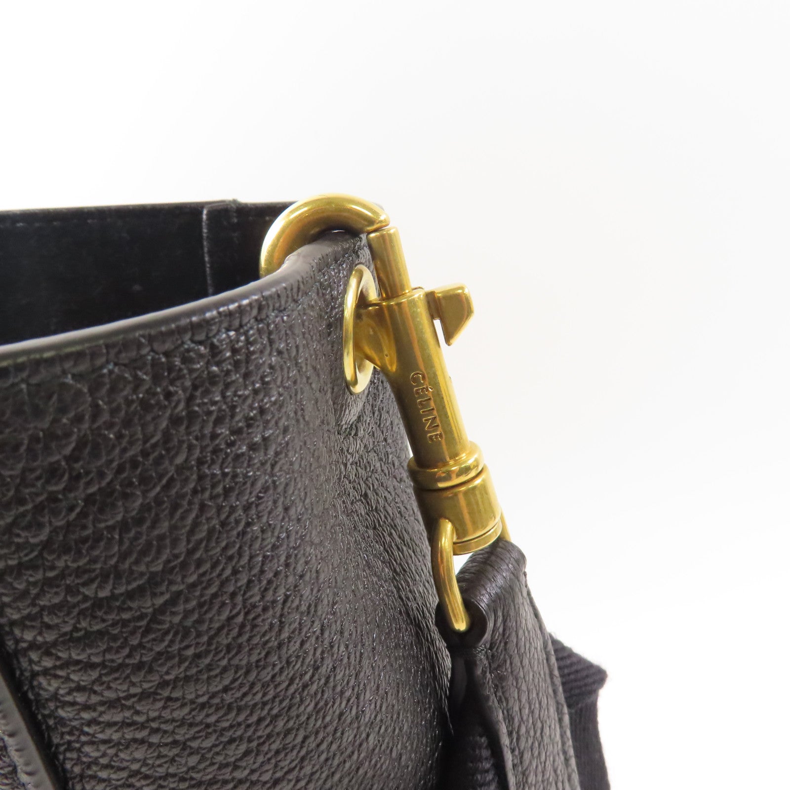 CELINE 牛皮皮革Sangle Small金扣肩背袋