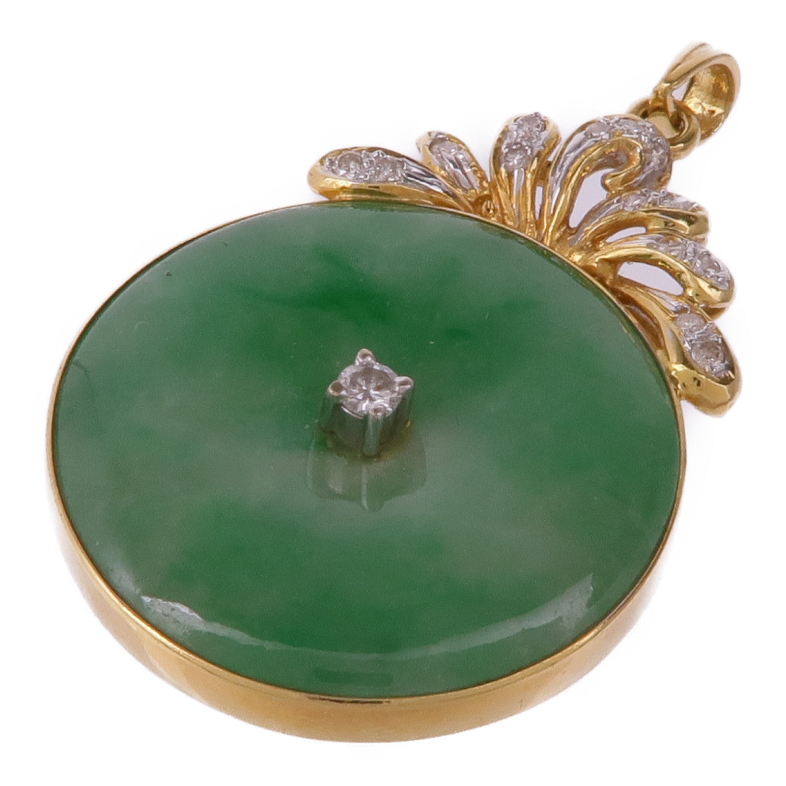 JEWELRY 18K黃金Jade Pendant翡翠吊墜
