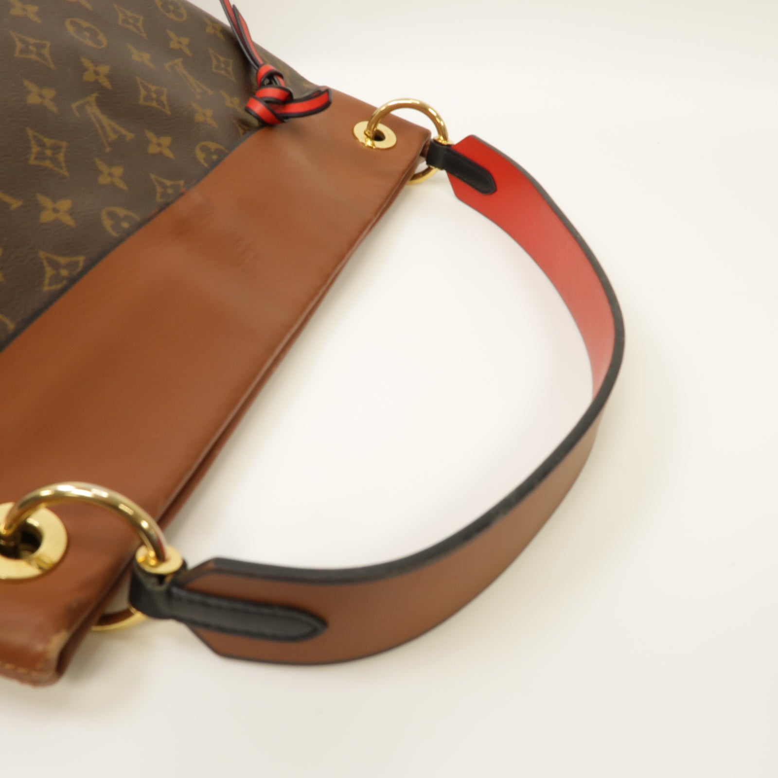 LOUIS VUITTON 【激減優惠】Monogram Tuileries Hobo金扣肩背袋啡色