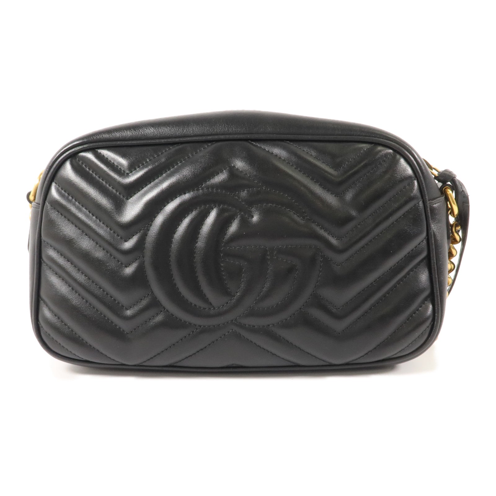 GUCCI 牛皮皮革GG Marmont Shoulder Bag鏈帶肩背袋