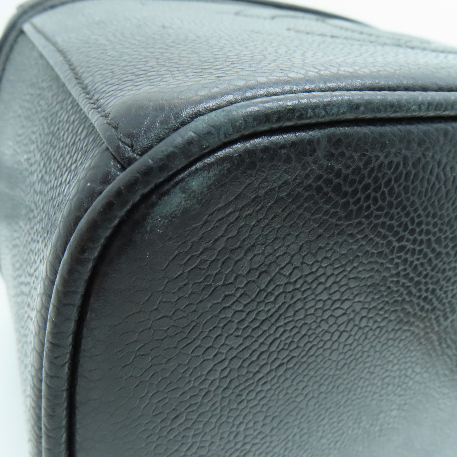 CHANEL 【清倉大減價】牛皮皮革Vintage Bag金扣手挽肩背兩用袋黑色