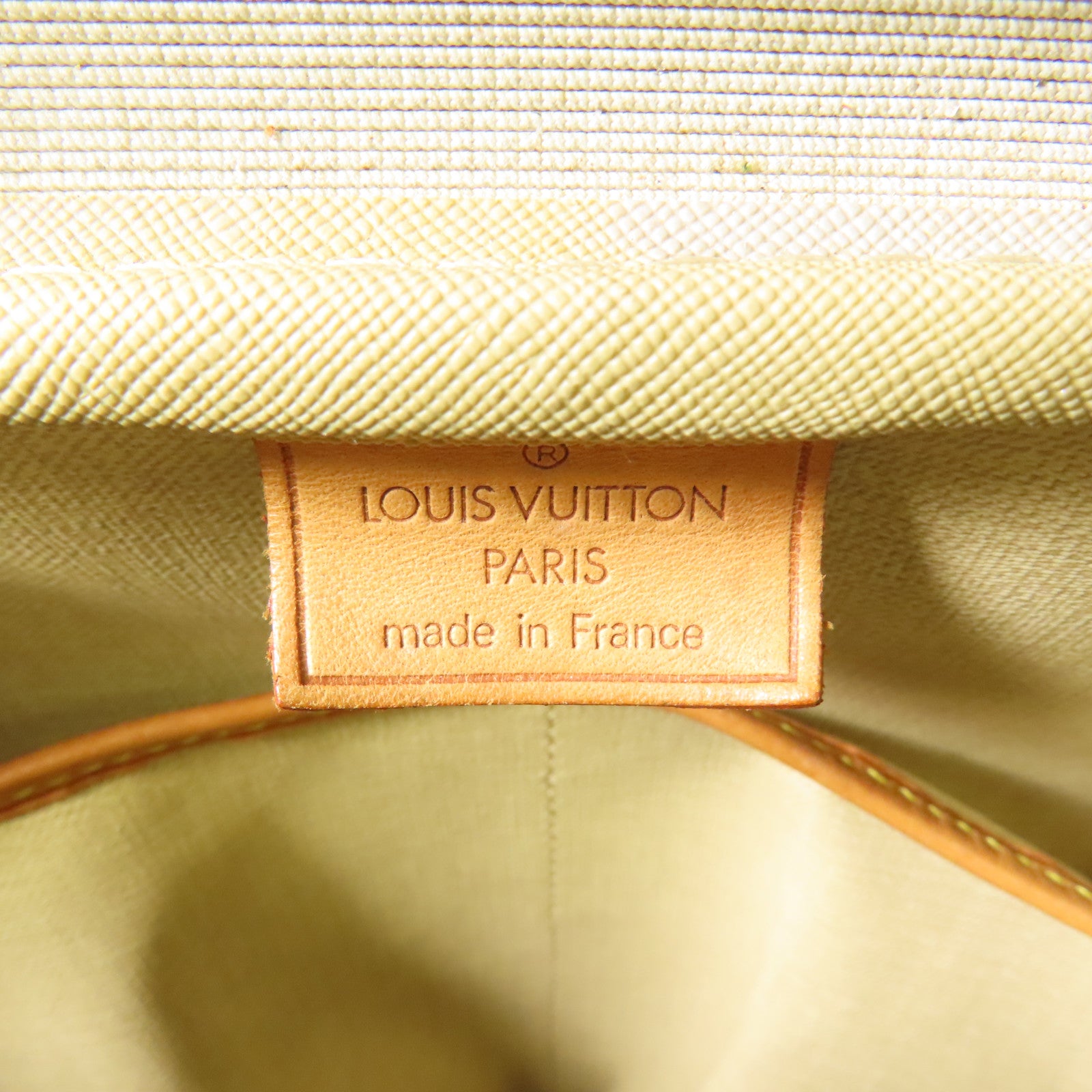 LOUIS VUITTON【激減優惠】 Monogram Deauville金扣手挽袋棕色