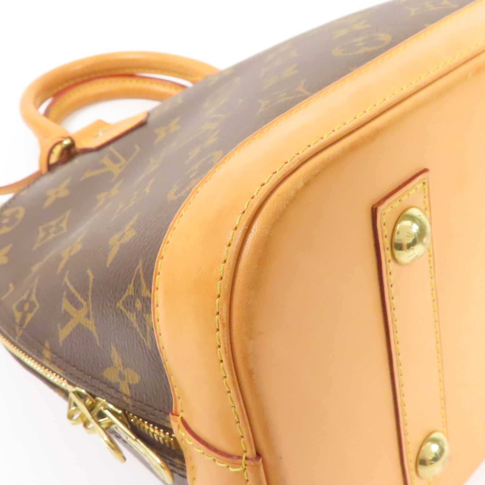 LOUIS VUITTON LV GHW Alma Handbag M51130 Monogram Brown